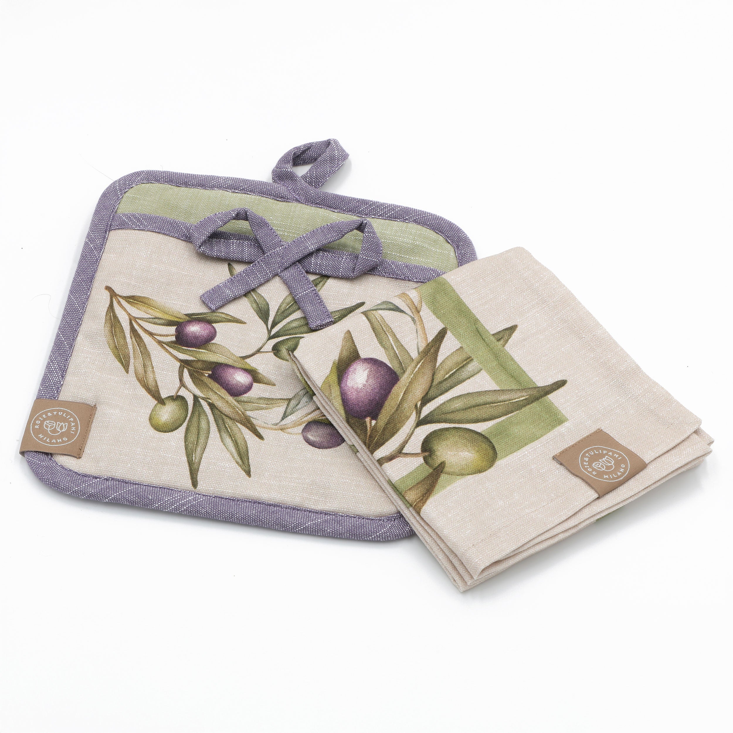 Set da 2, Set Presina Canovaccio, Olyvia - Tessuto, 20x20 cm + 40x60 cm