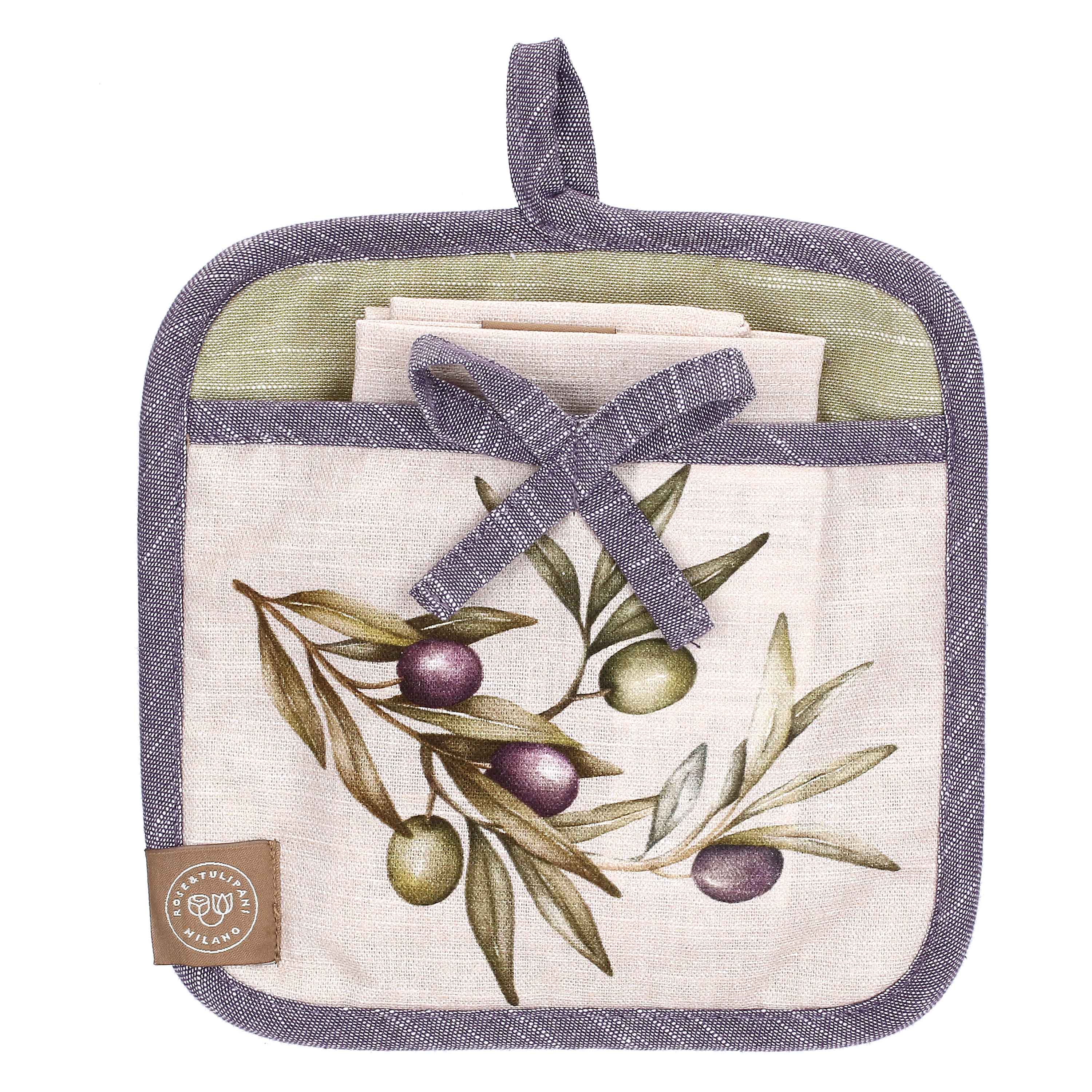 Set da 2, Set Presina Canovaccio, Olyvia - Tessuto, 20x20 cm + 40x60 cm