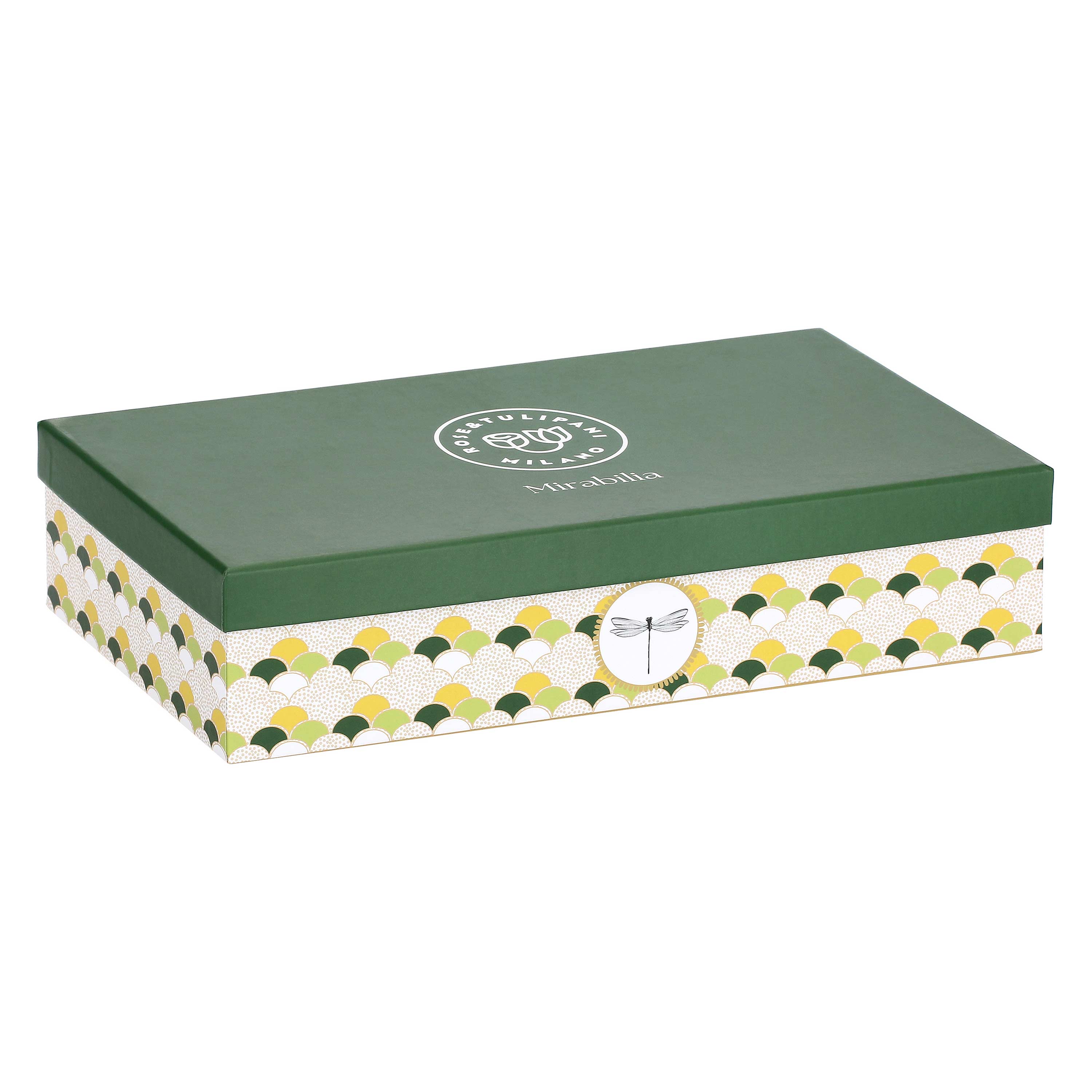 Set 6 Tazzine con piattino Libellula, Mirabilia - Porcellana, 90 ml