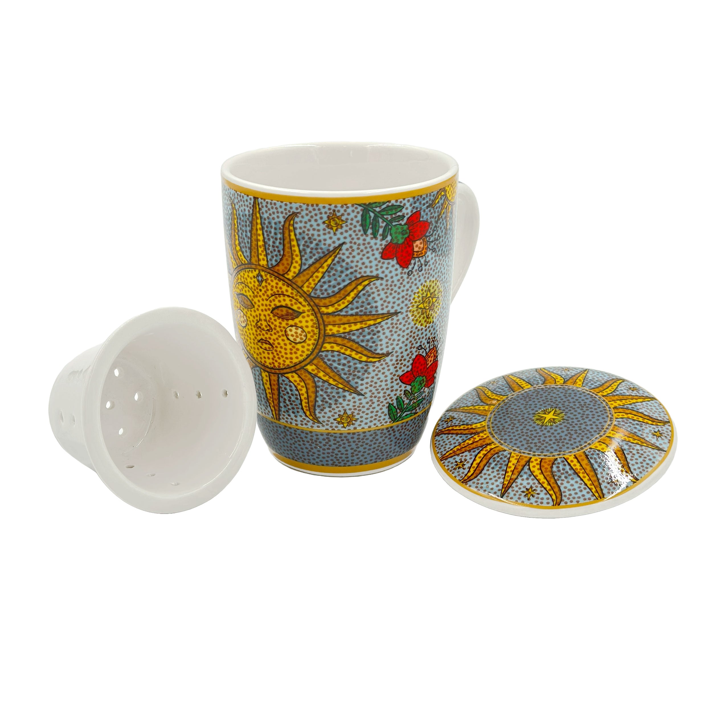 Tisaniera Sole E Luna, Mirabilia - Porcellana, 300ml