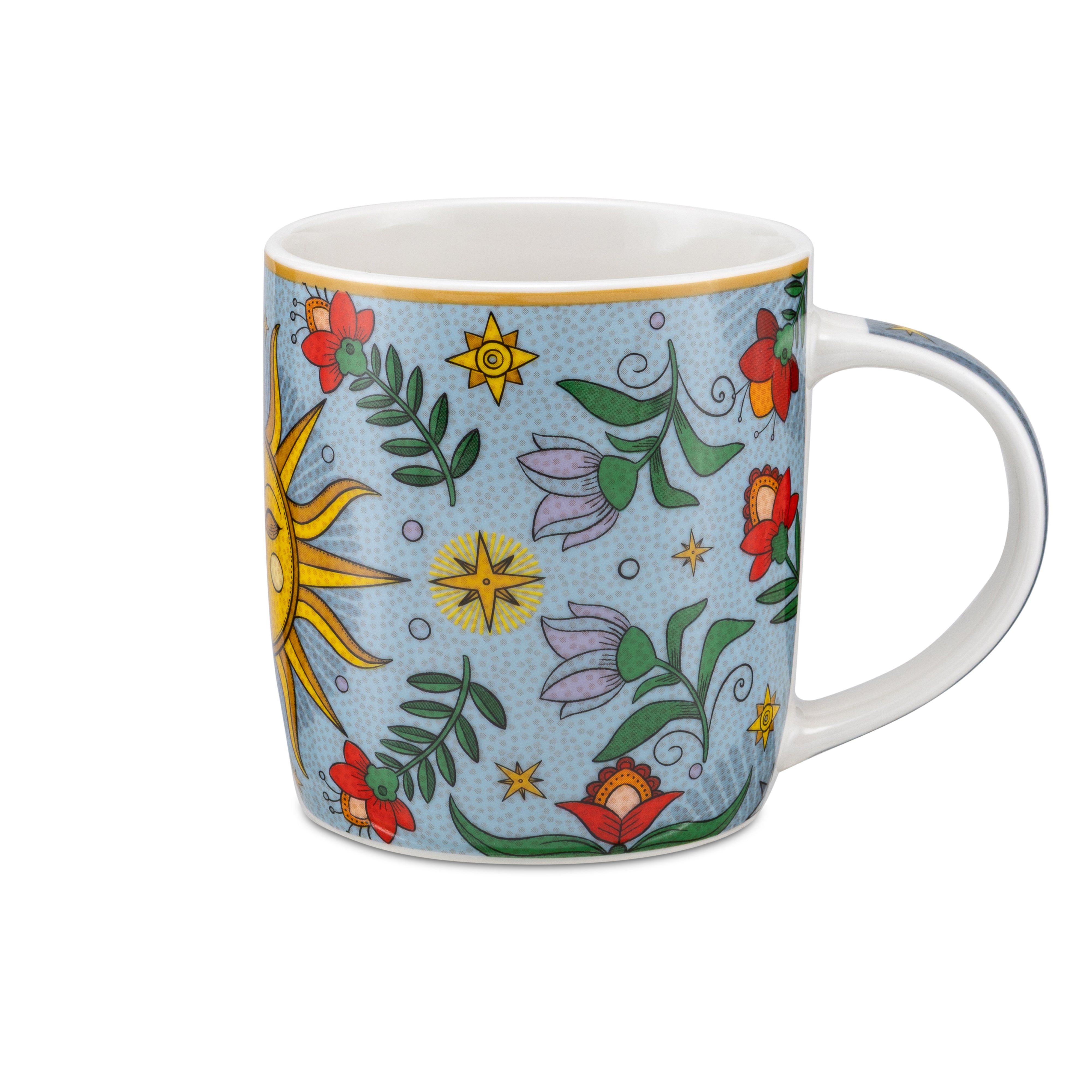 Set 2 Mug Sole E Luna, Mirabilia - Porcellana, 350 ml