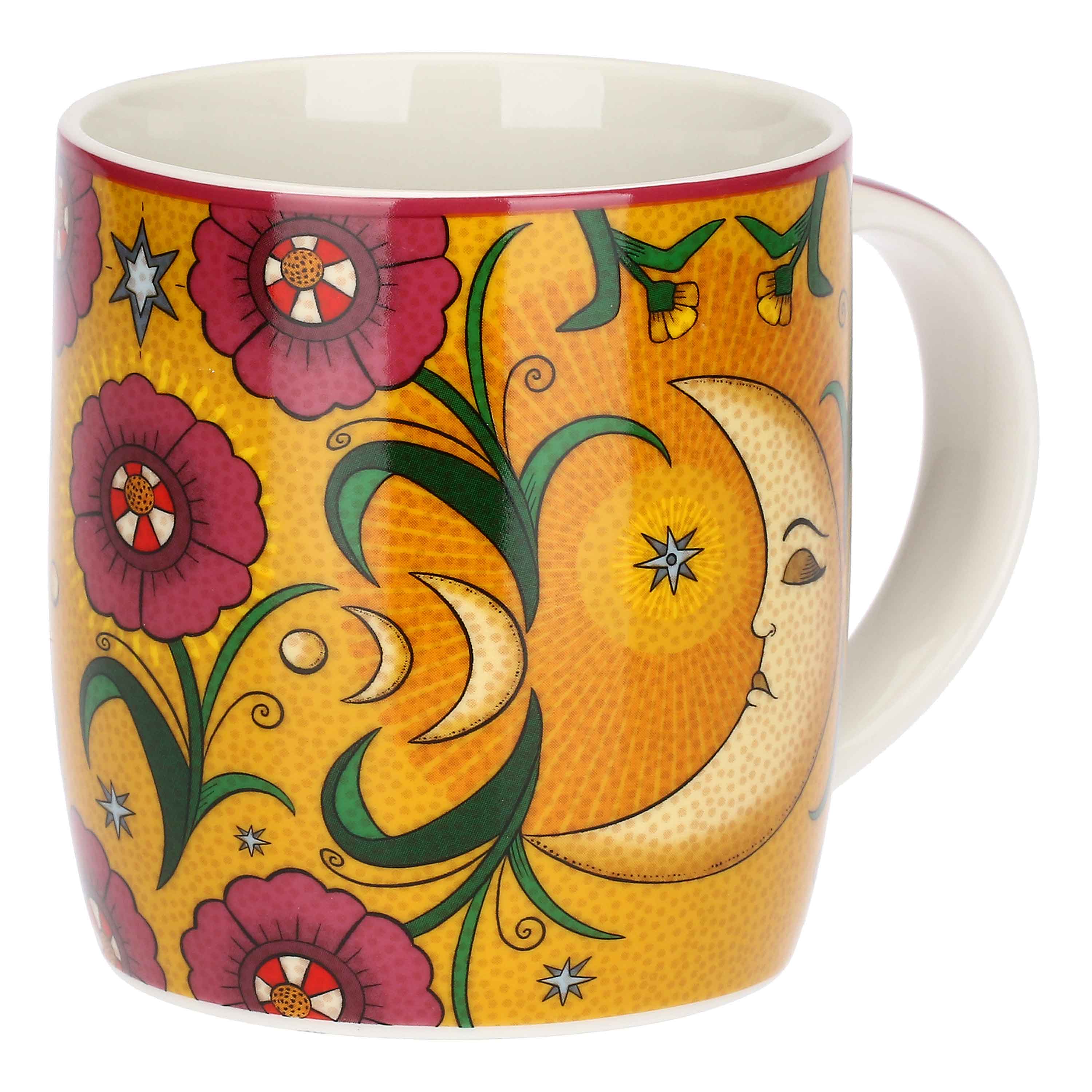 Set 2 Mug Sole E Luna, Mirabilia - Porcellana, 350 ml