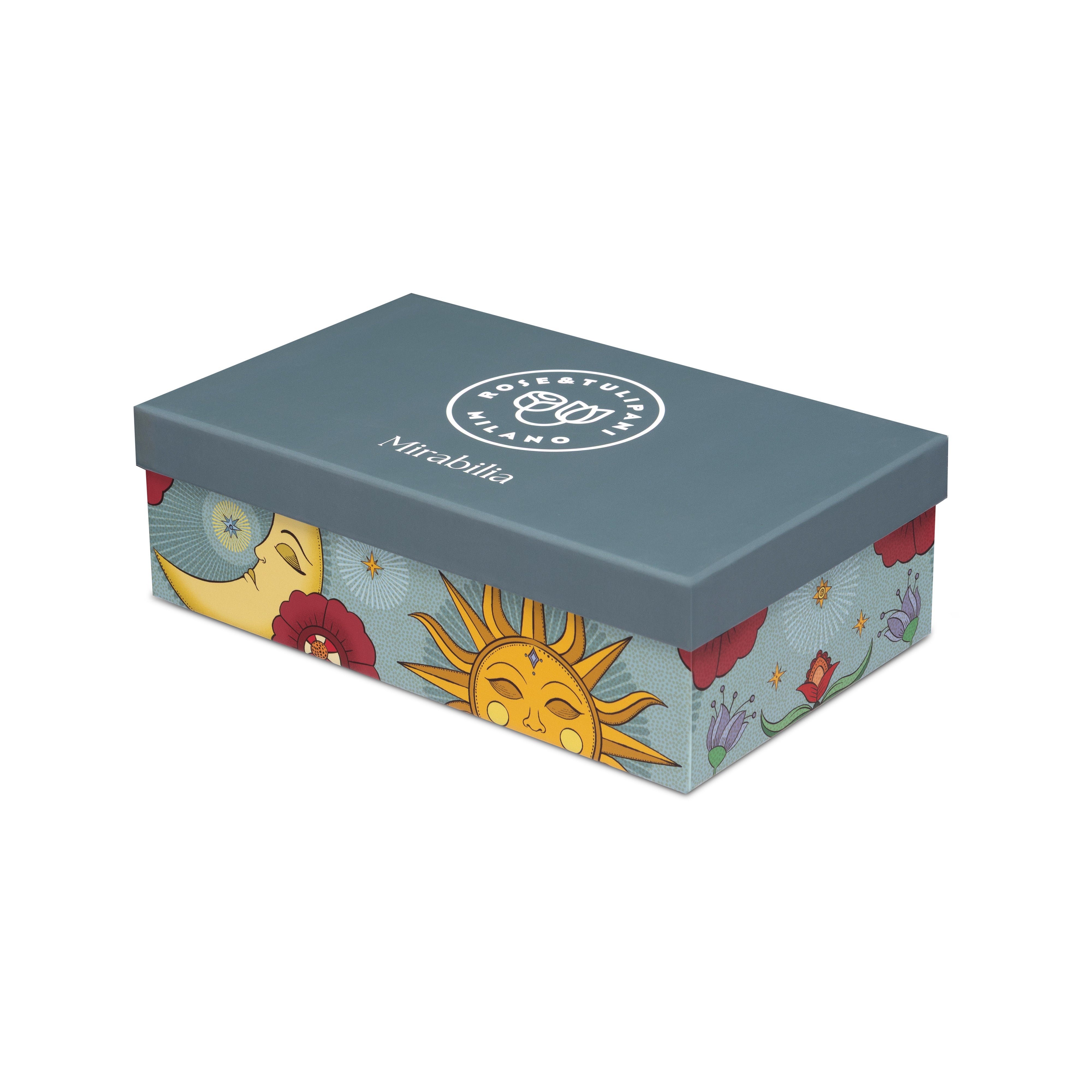 Set 2 Tazzine con piattino Sole e Luna, Mirabilia - Porcellana, 90 ml