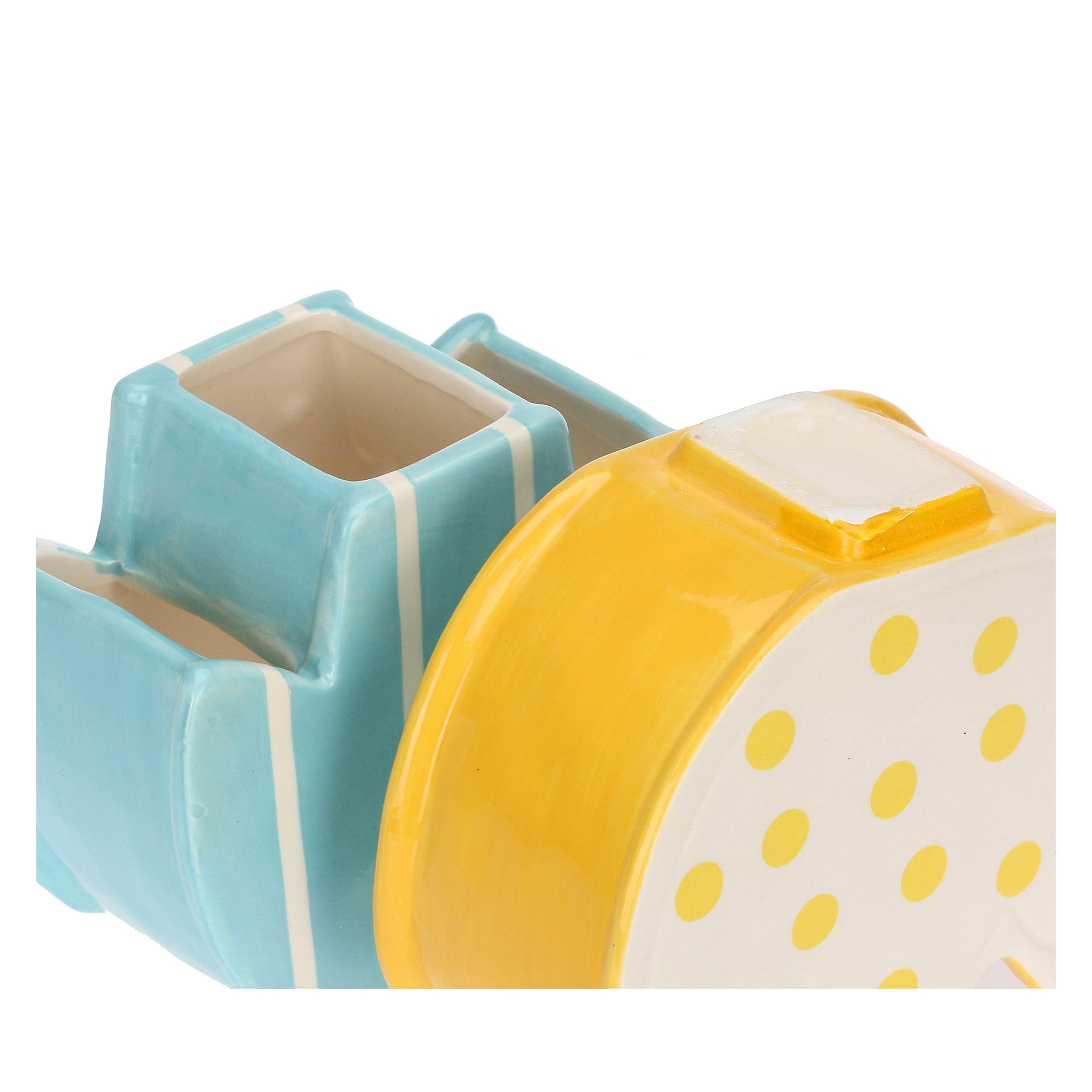 Set da 3, Doppio Vaso Tulipano, Verdecampo - Dolomite, 15,2x7,2x22,5 cm