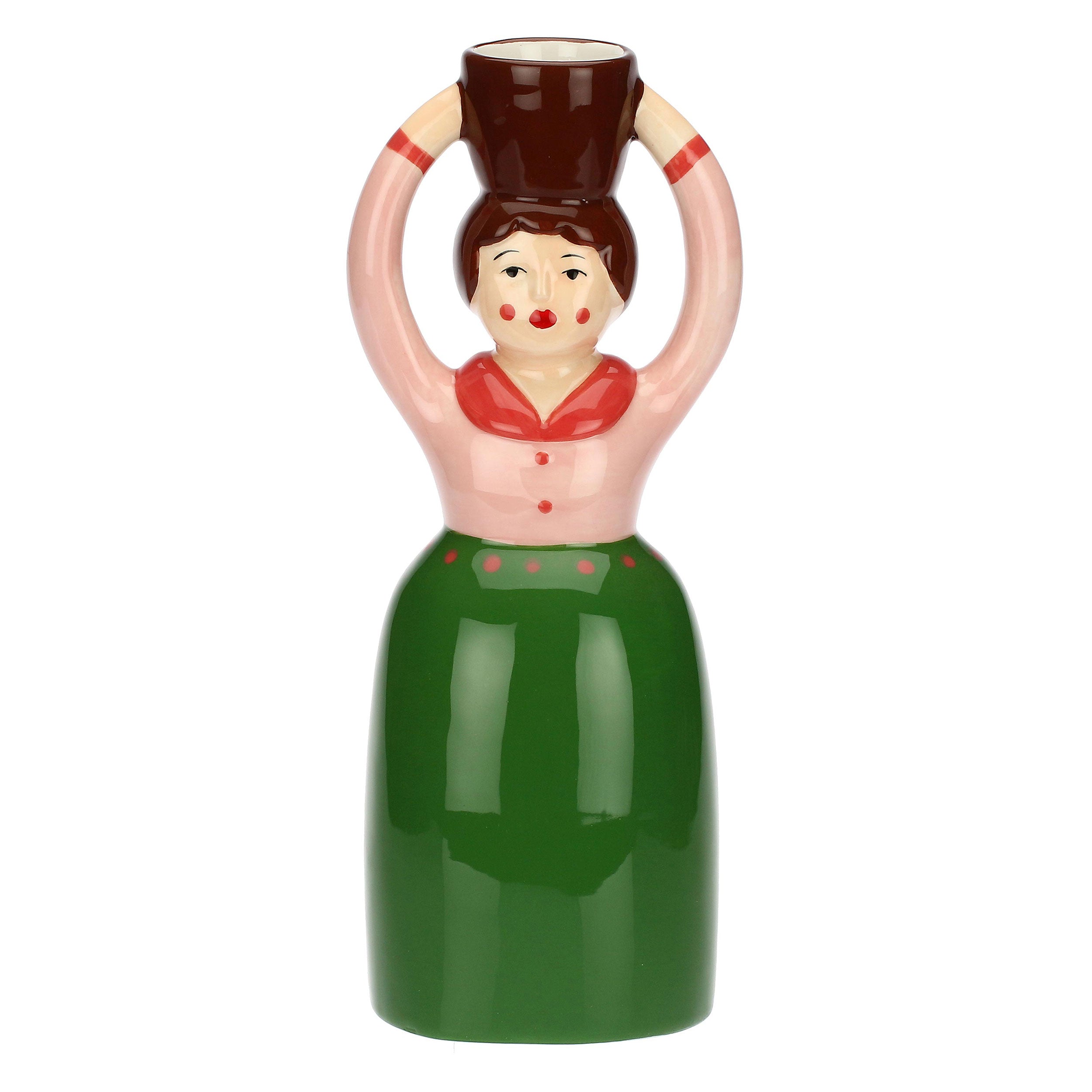 Vaso Deco Monofiore Katia, Lezie - Dolomite, 10,3x8x25,6 cm