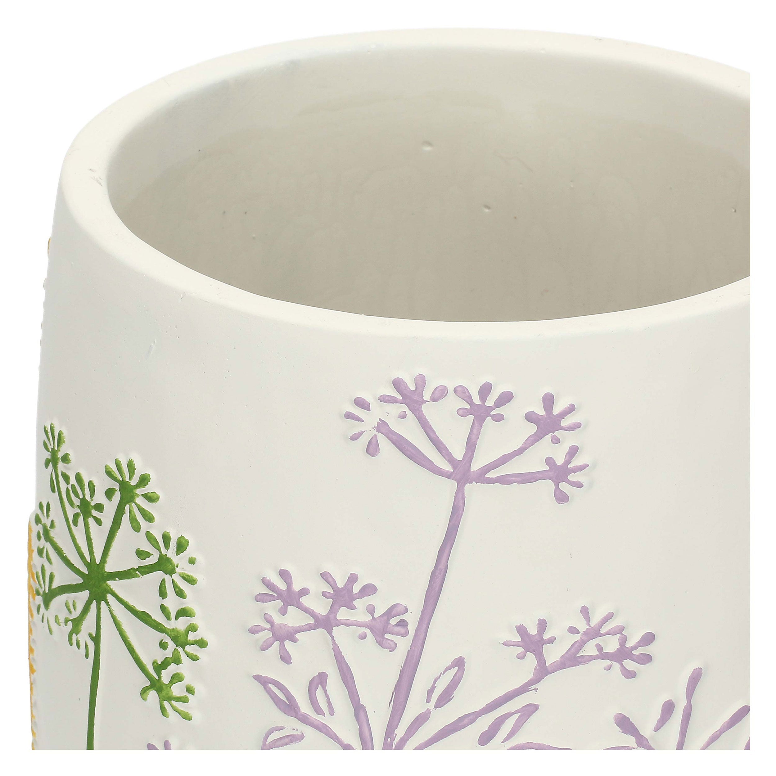 Cachepot Alto M, Traiprati - Resina cementizia, Ø 17 cm