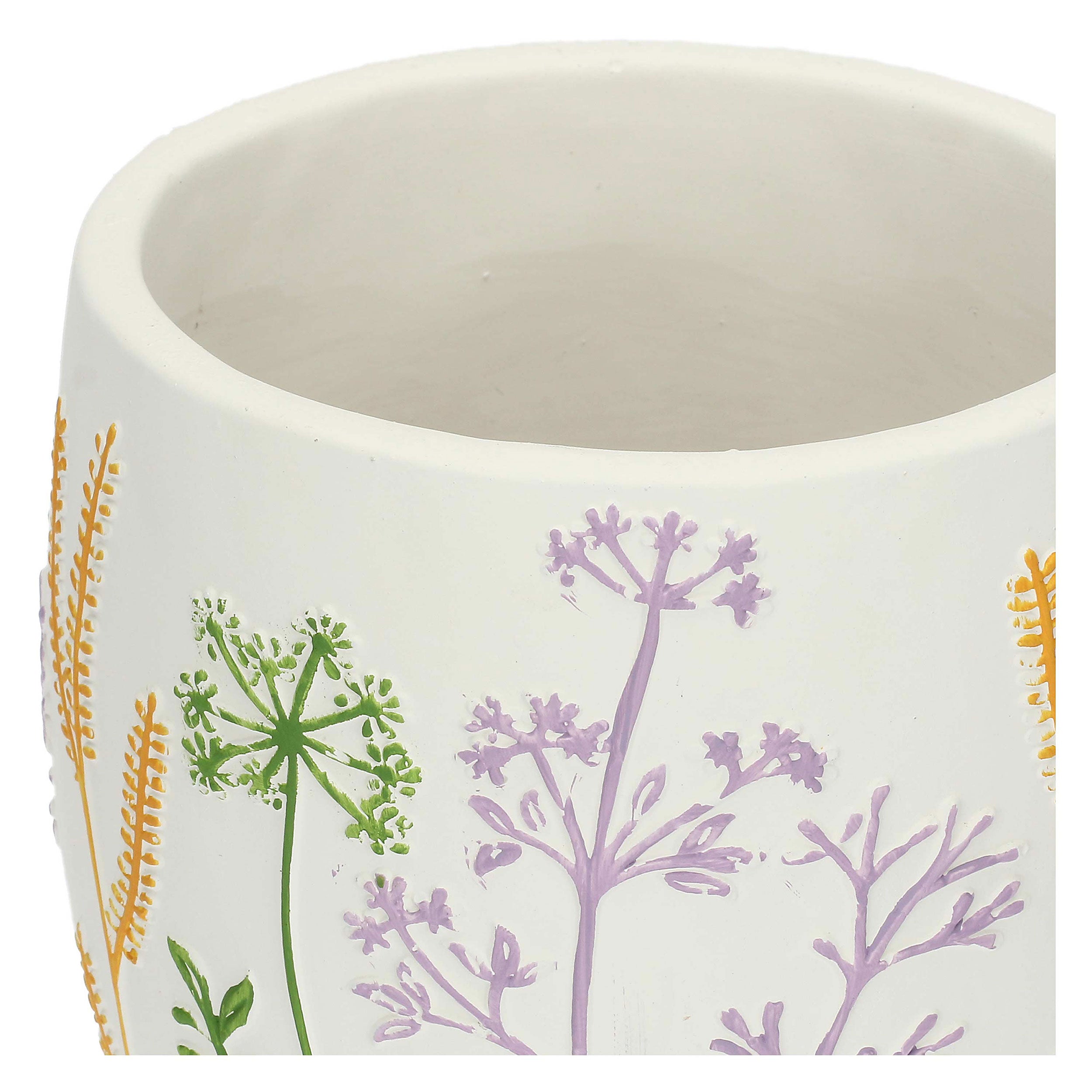 Cachepot S, Traiprati - Resina cementizia, Ø 12 cm