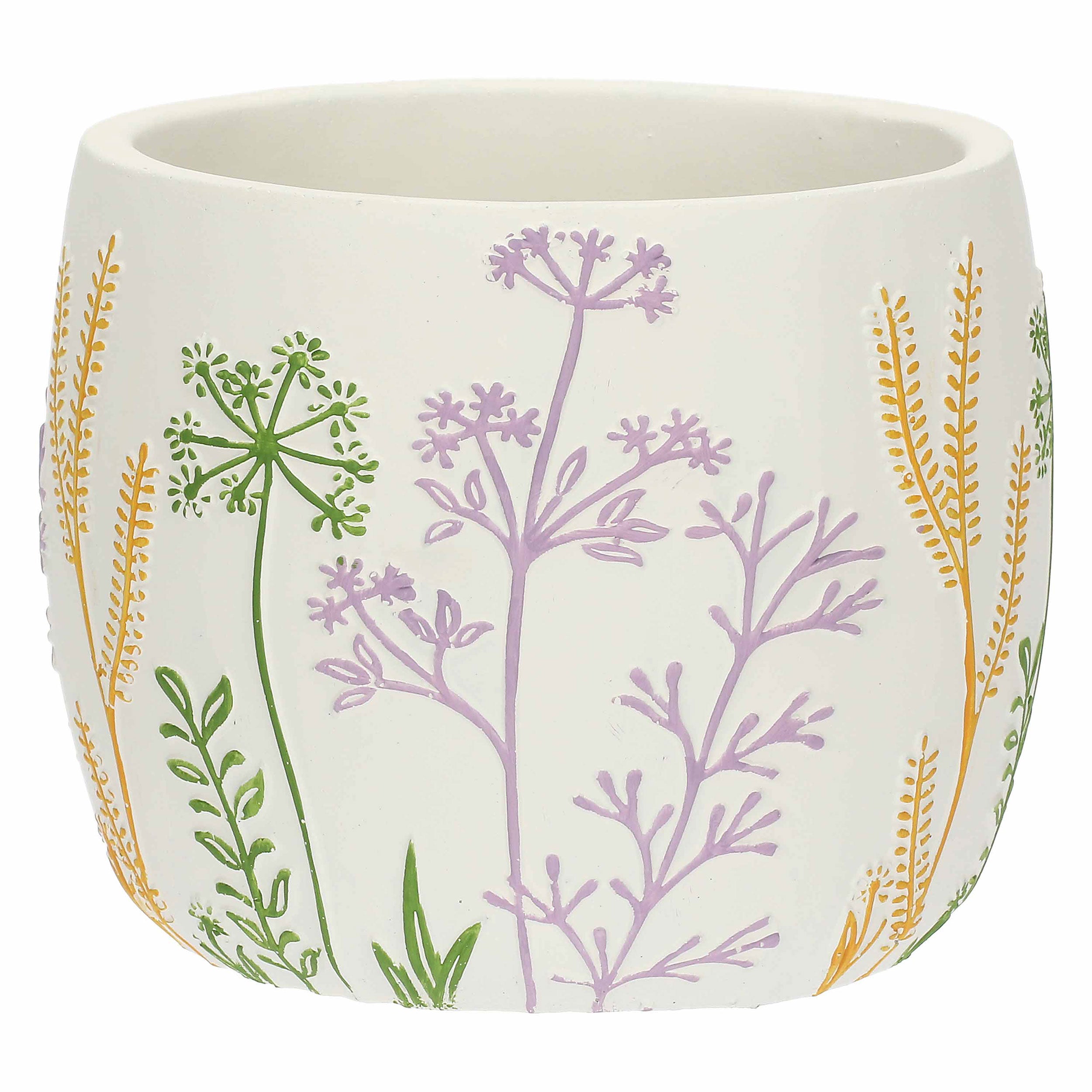 Cachepot M, Traiprati - Resina cementizia, Ø 15 cm