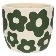 Cachepot M, Fiorelloni - Cement resin, Ø 15 cm