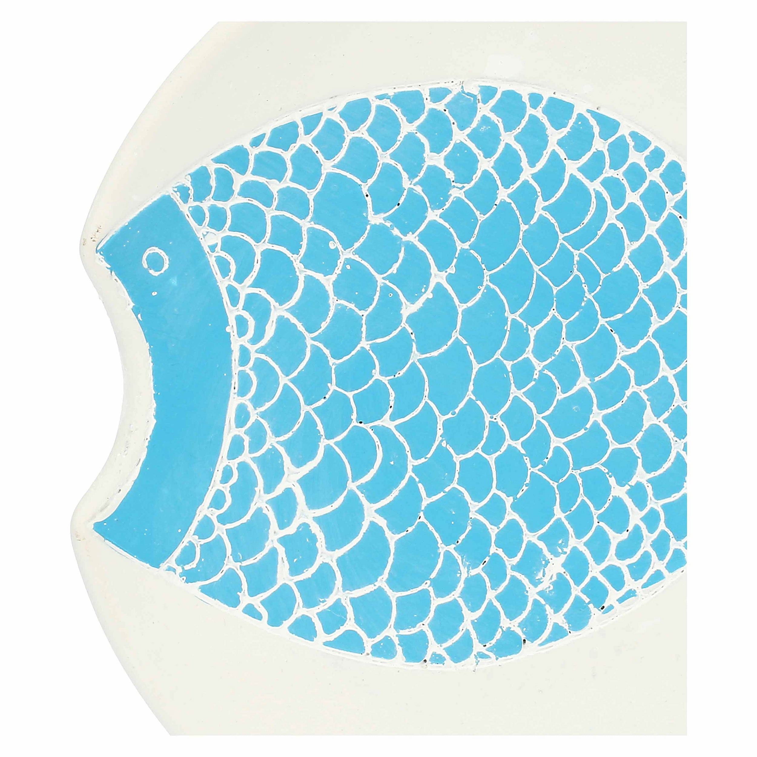 Set da 4, Oggetto Deco Azzurro S, Marechiaro - Resina cementizia, 22x21,5x2,5 cm