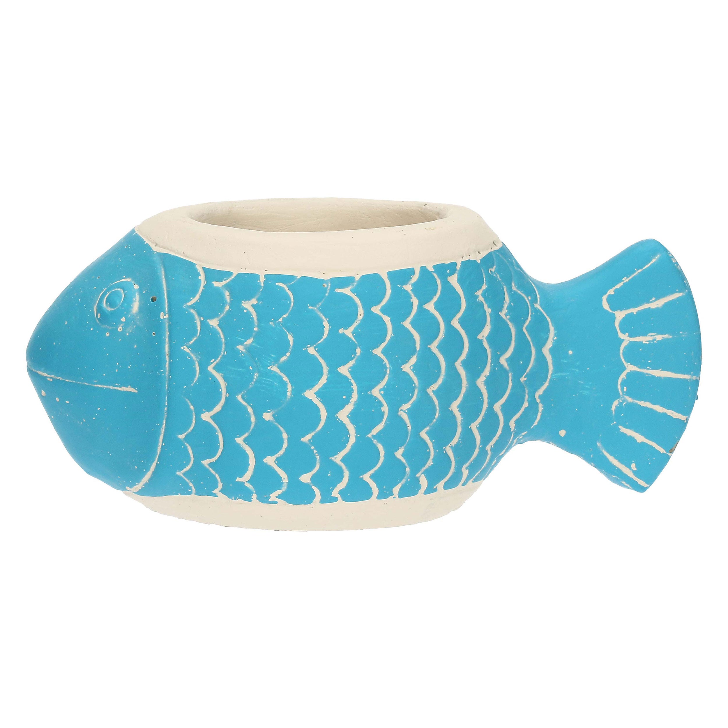 Cachepot Bocca Chiusa, Marechiaro - Resina cementizia, 18x10x7,5 cm