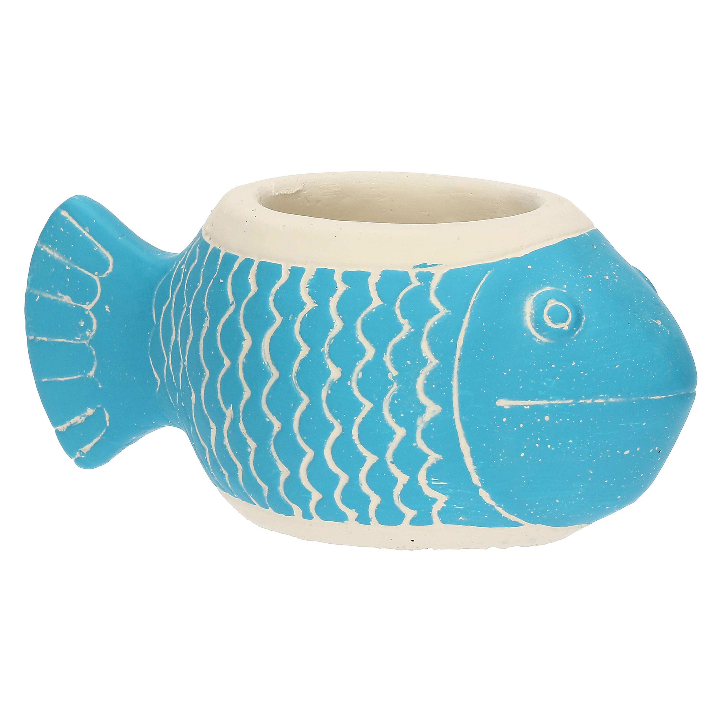 Cachepot Bocca Chiusa, Marechiaro - Resina cementizia, 18x10x7,5 cm