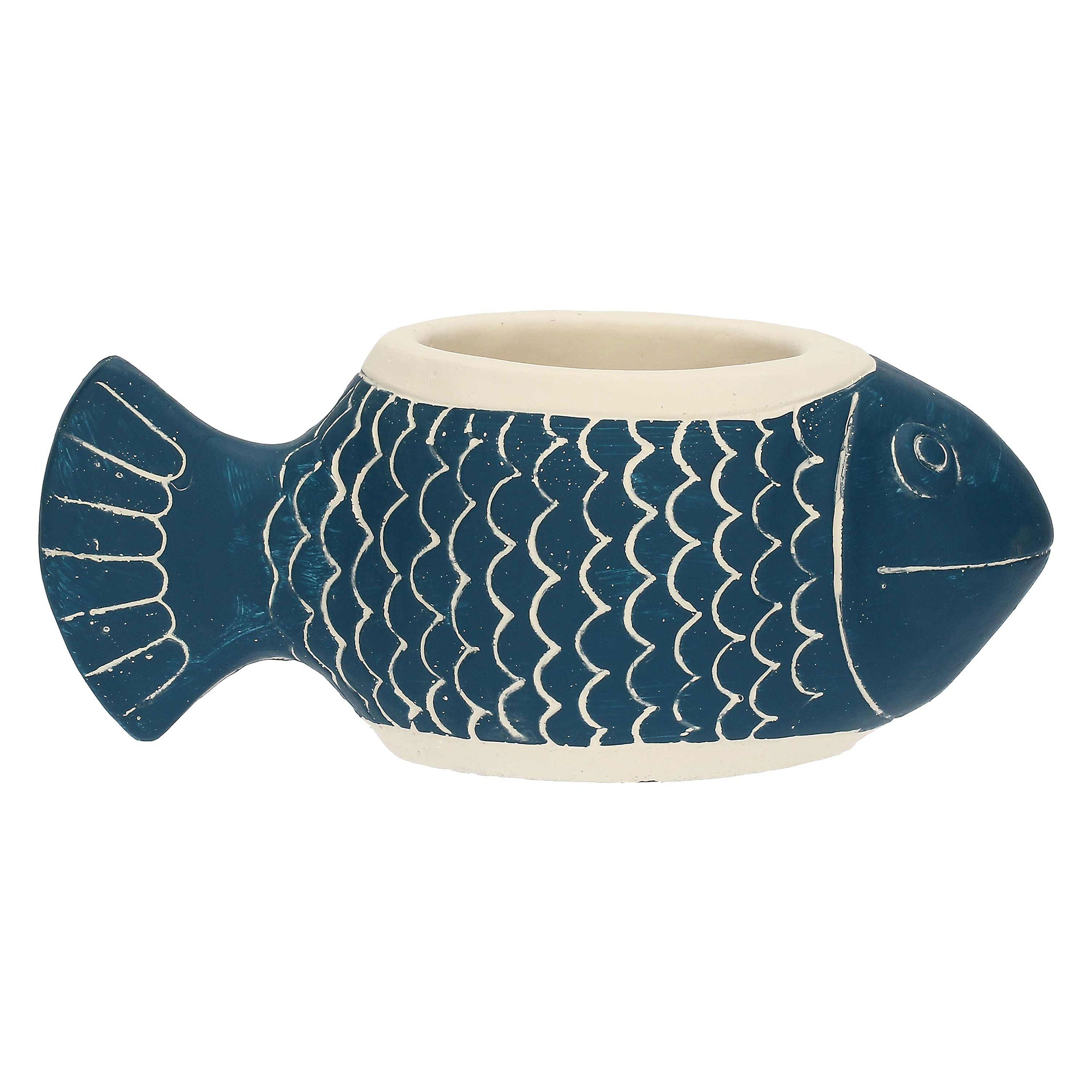 Cachepot Bocca Chiusa, Marechiaro - Resina cementizia, 25x10x10 cm