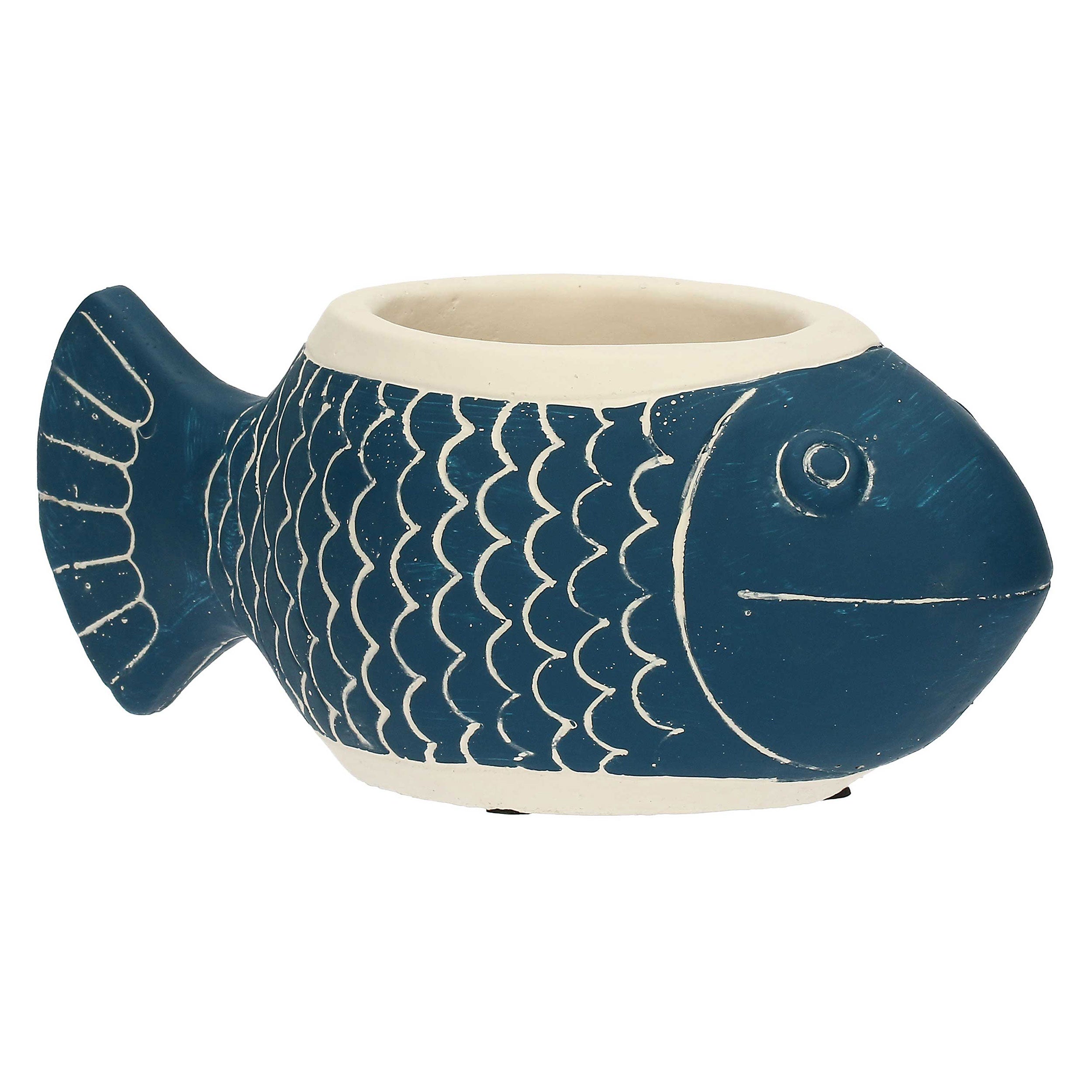 Cachepot Bocca Chiusa, Marechiaro - Resina cementizia, 25x10x10 cm