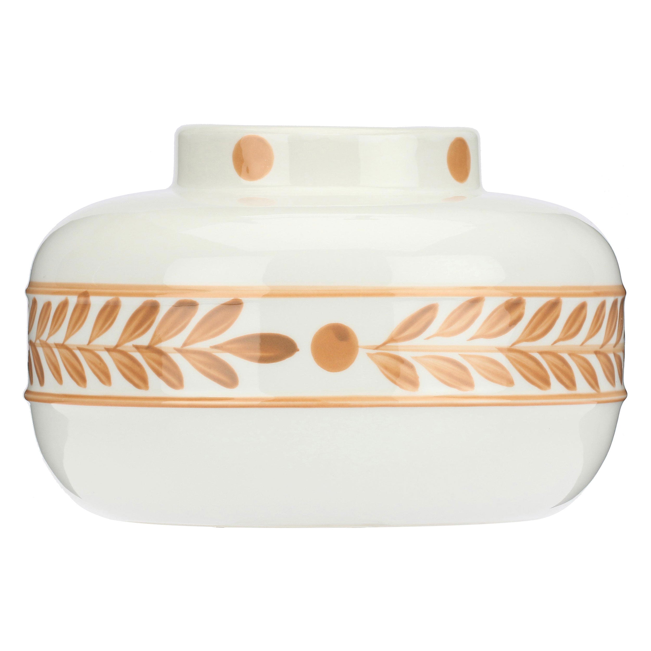 Vaso Basso, Laurus - Ceramica, d 21 h14 cm