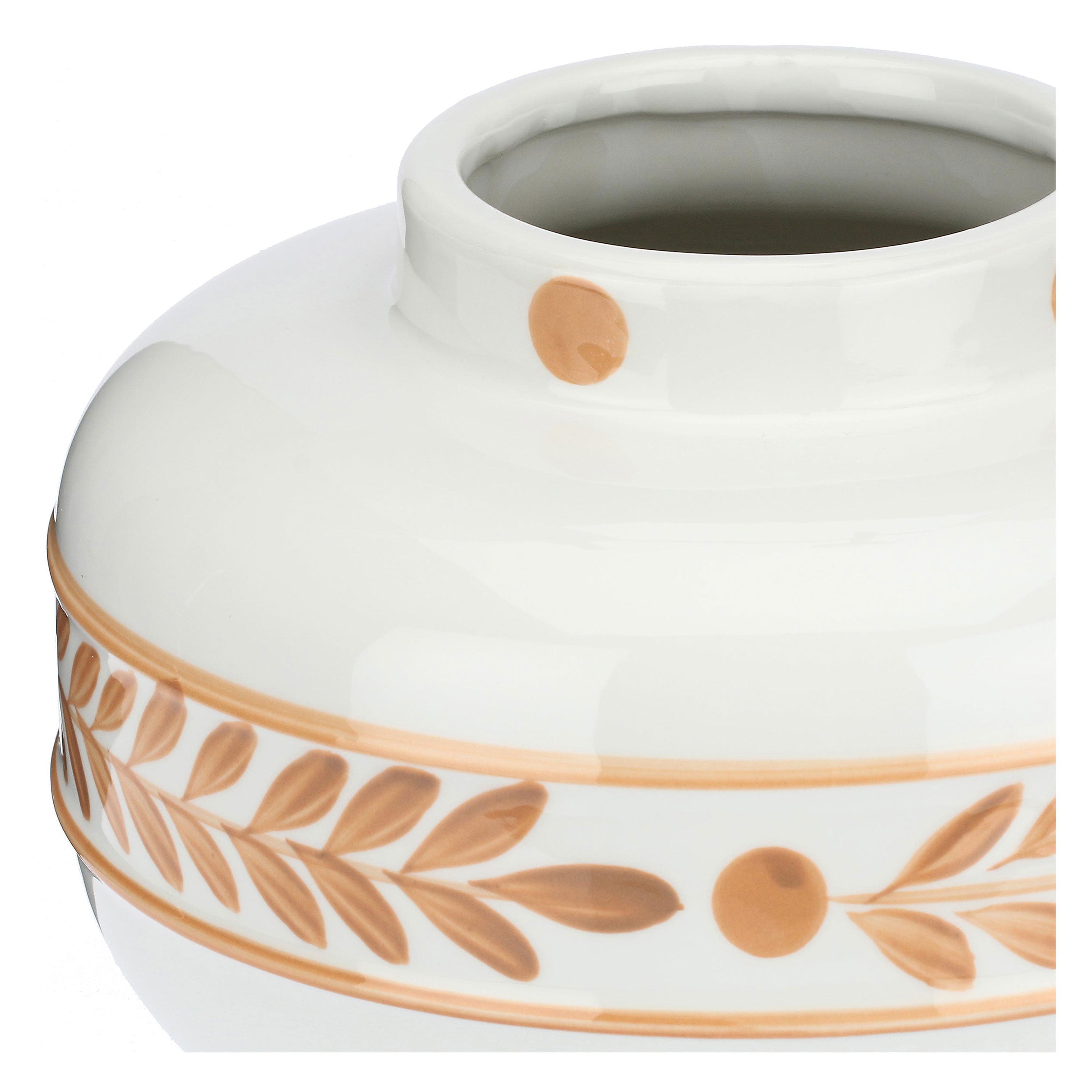 Vaso Basso, Laurus - Ceramica, d 21 h14 cm