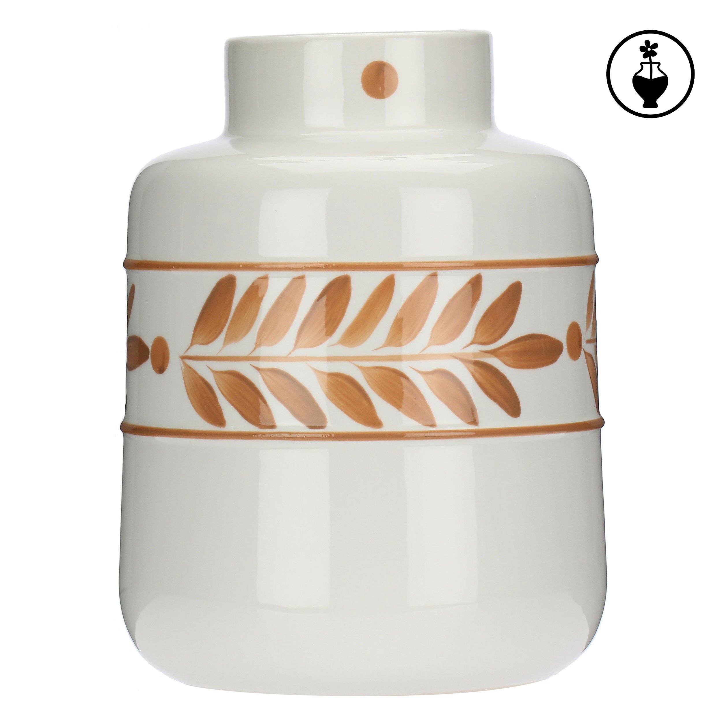 Vaso Cilindrico L, Laurus - ceramica, d 19,5 h34 cm