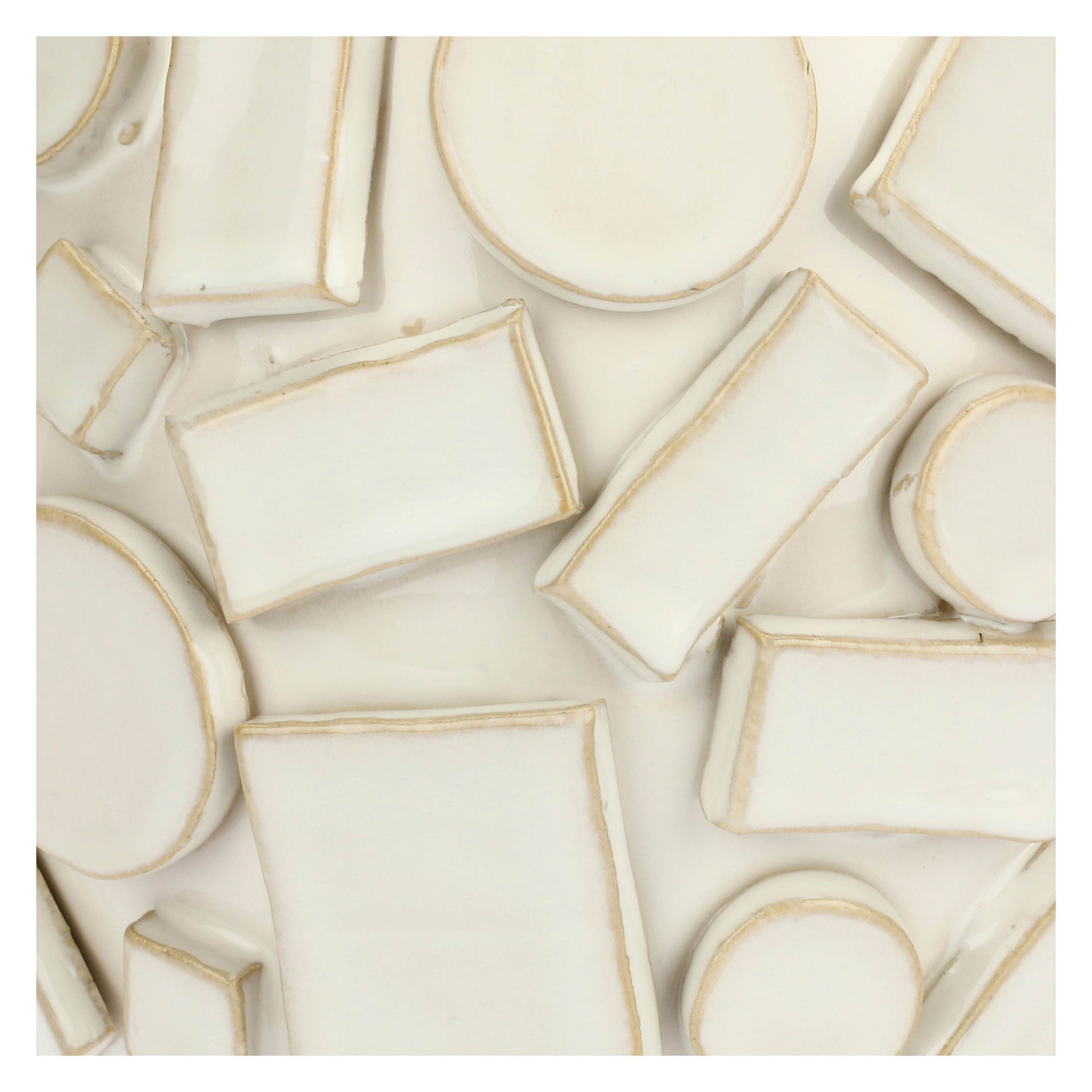 Cachepot Bianco, Scomposto - Gres, 16,5x16,5x13,5 cm
