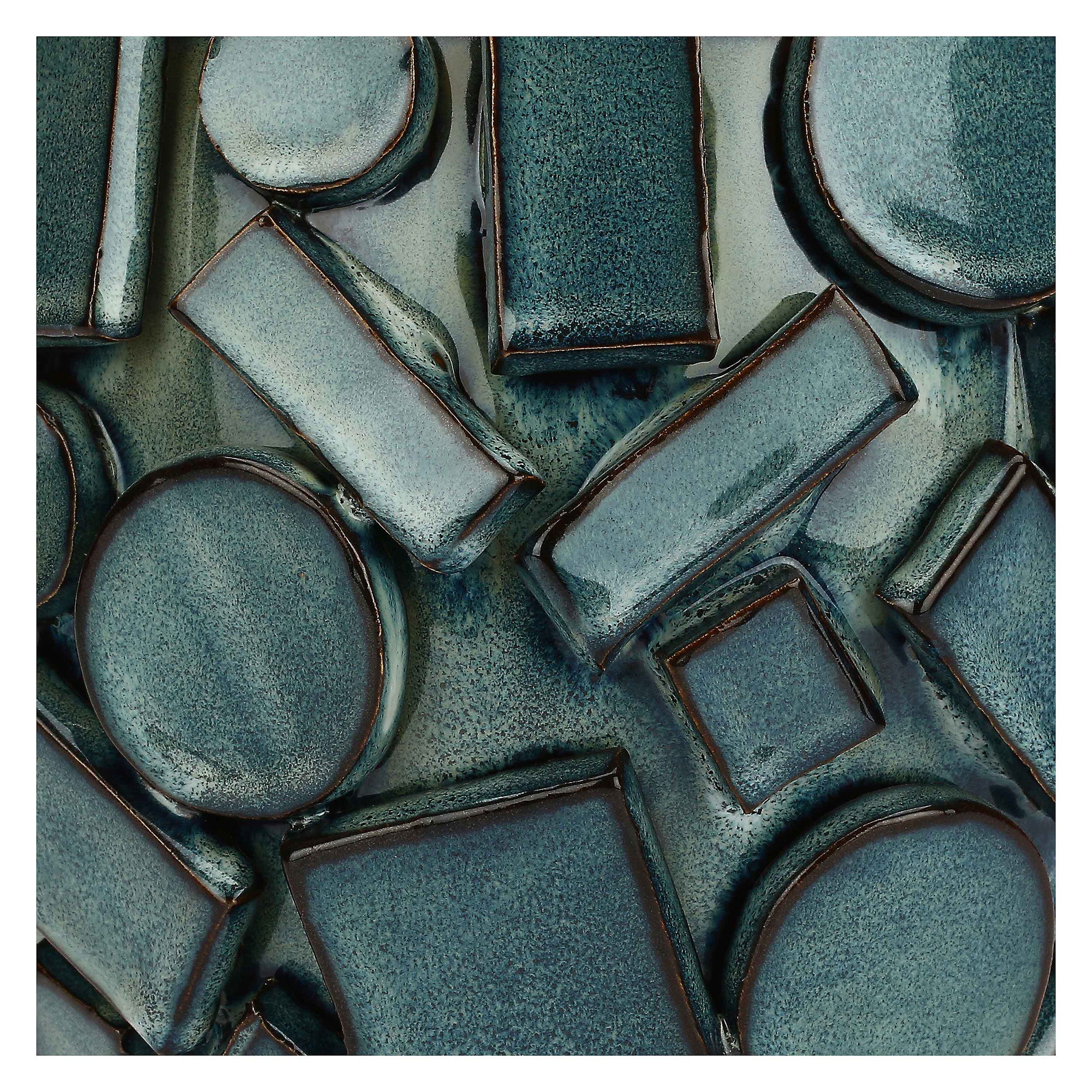 Cachepot Blu, Scomposto - Gres, 16,5x16,5x13,5 cm