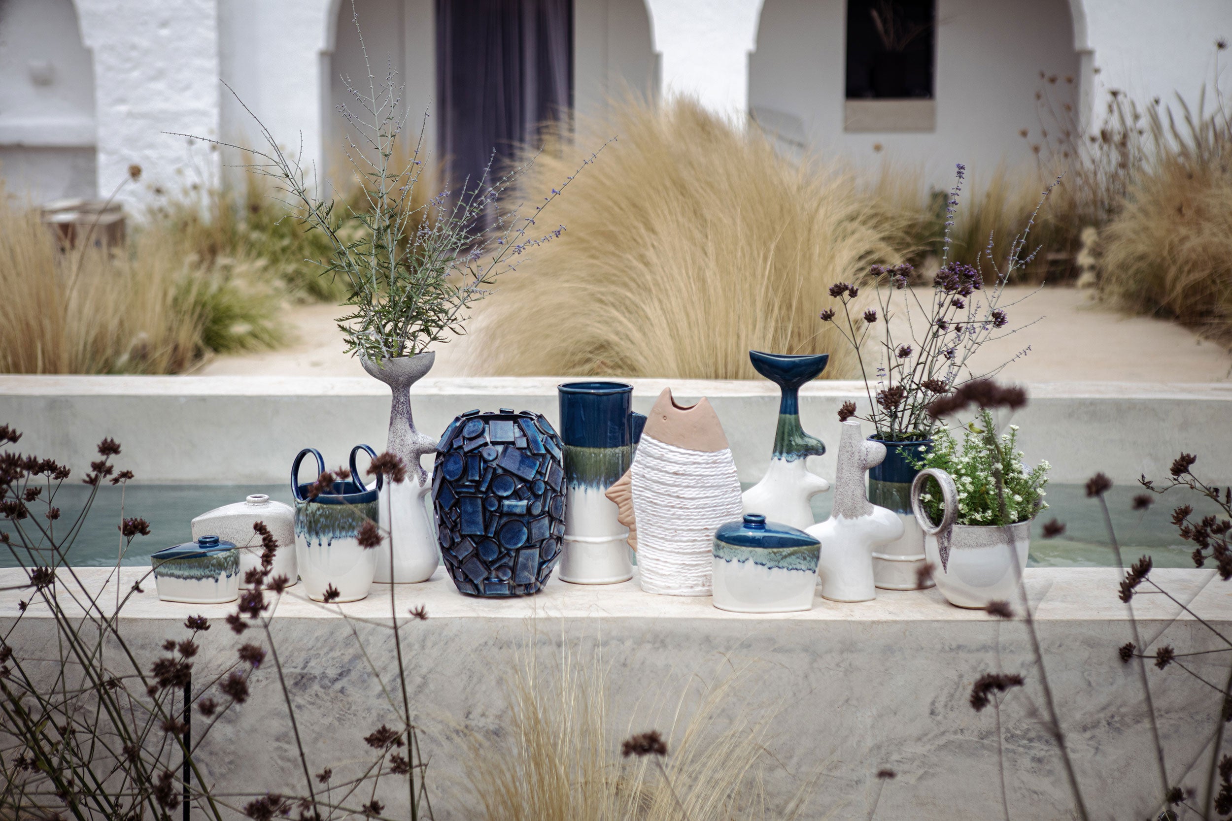 Vaso, Reagisco - Ceramica, 15,5x13,5x33,80 cm