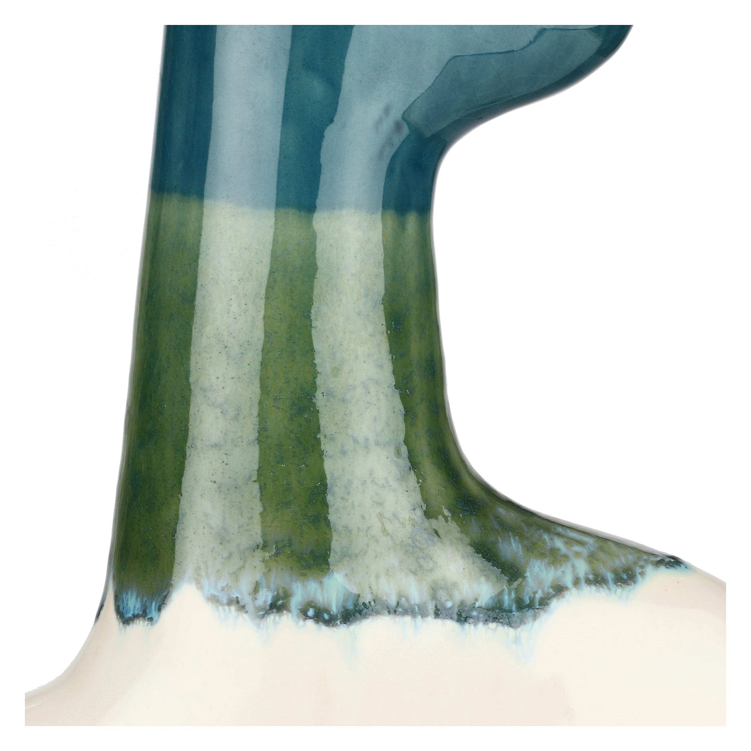 Vaso Decorativo basso, Reagisco - Ceramica, 18x6,4x30,2 cm