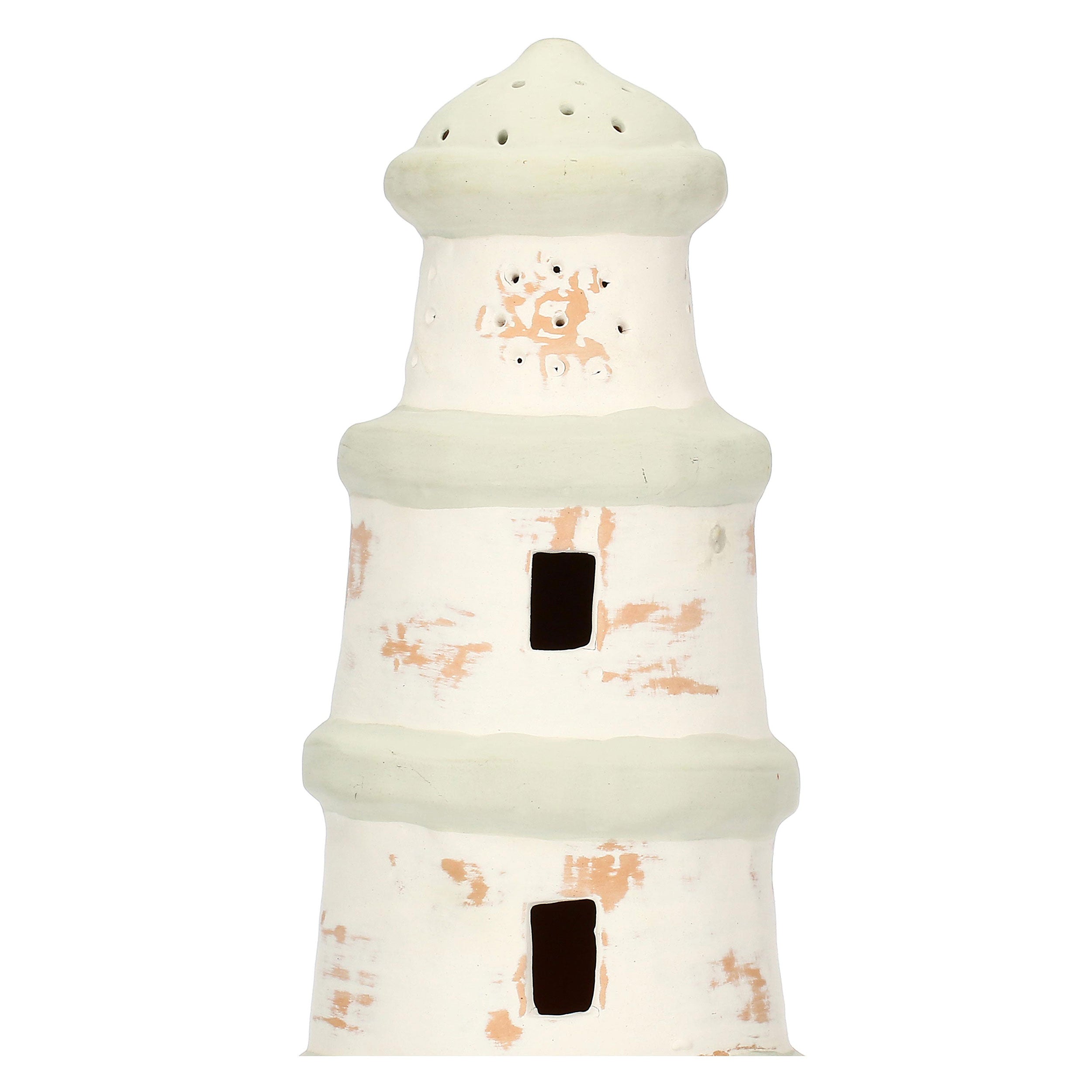 Porta Tealight Faro L, Gallura - Terracotta, 13 x 13 x 43 cm