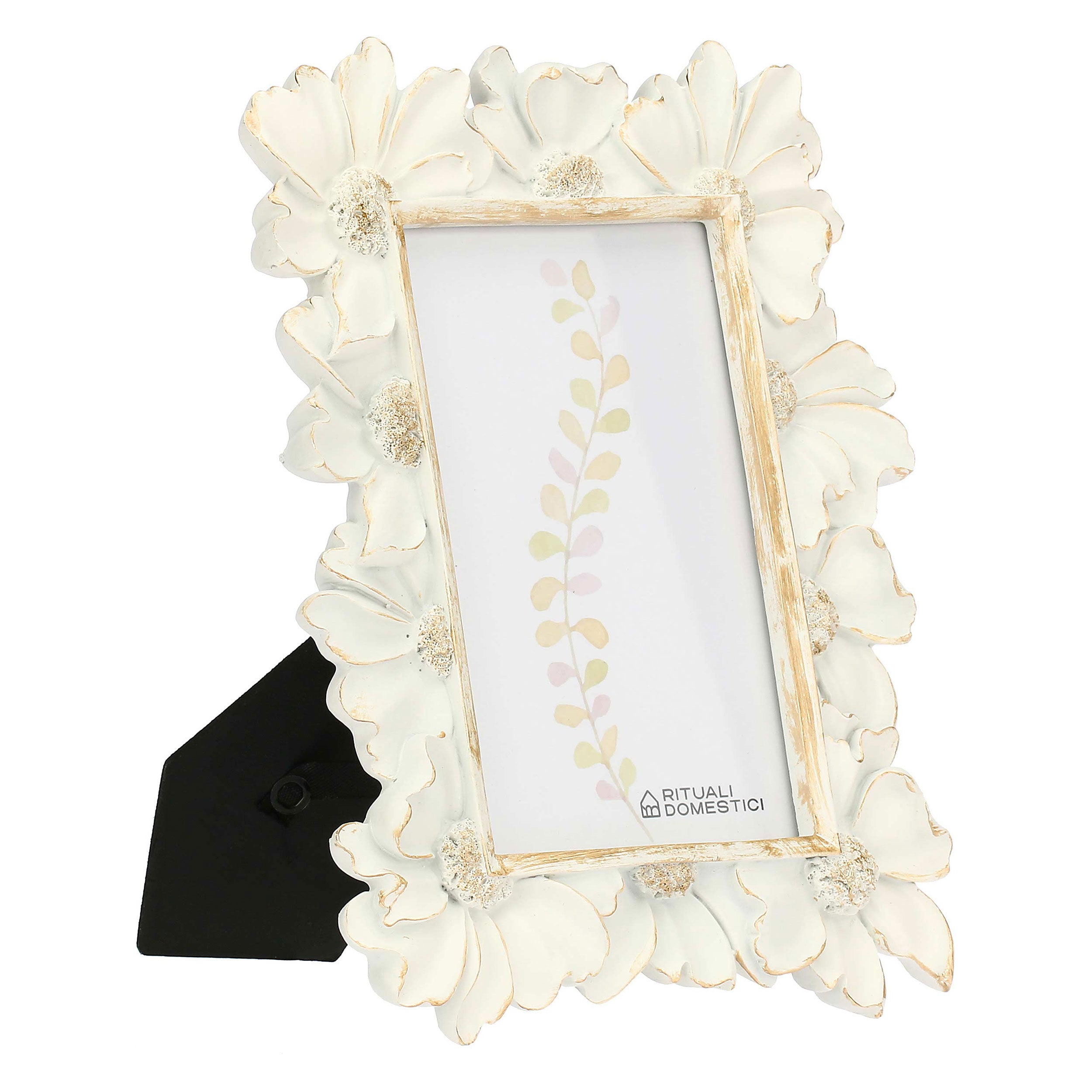 Portafoto Anemoni, Tiguardo - Poly Resina/ Velluto /Mdf/Vetro/ Metallo (Ferro), 10 x 15 cm