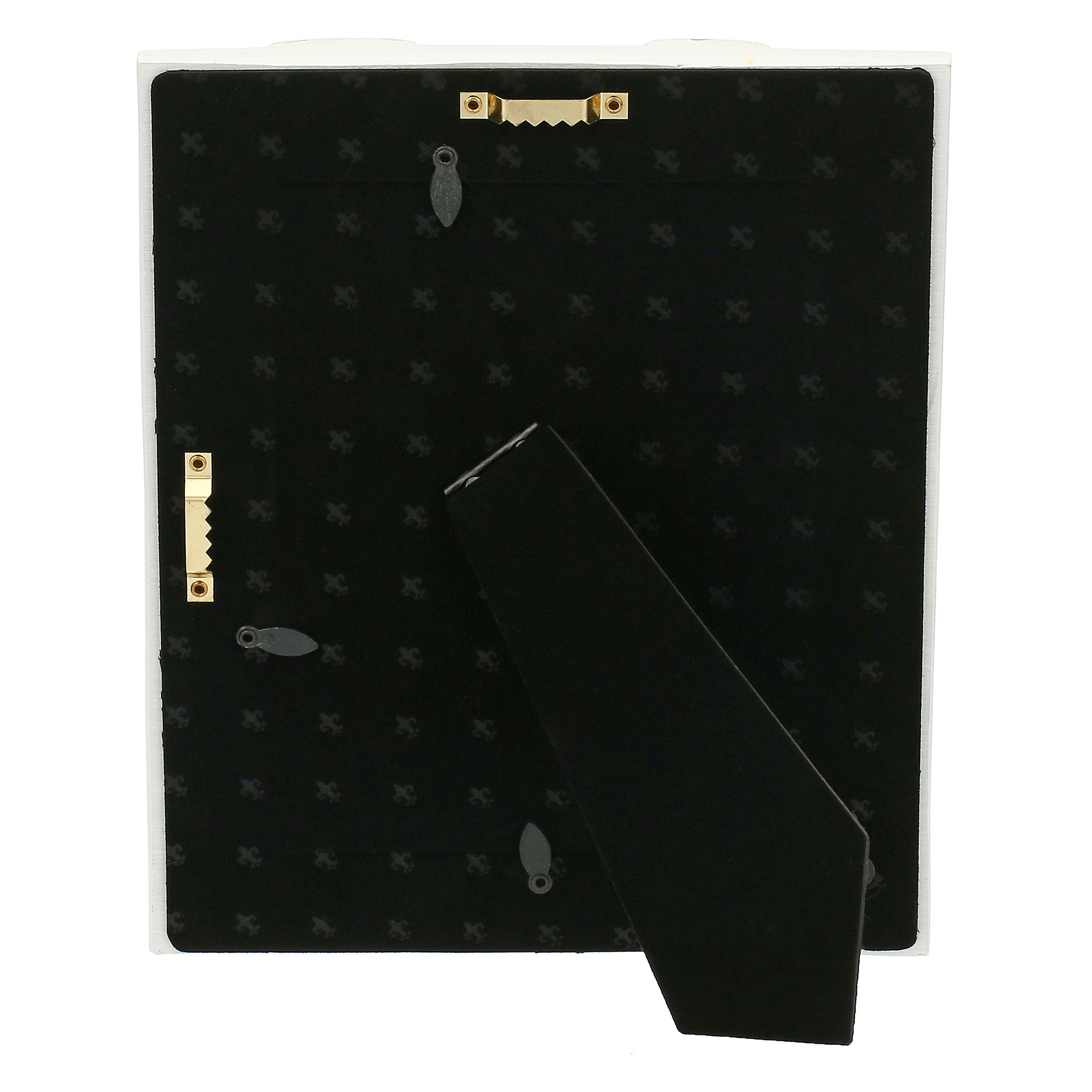 Portafoto Pois Oro, Tiguardo - Poly Resina/ Velluto /Mdf/Vetro/ Metallo (Ferro), 13 x 18 cm