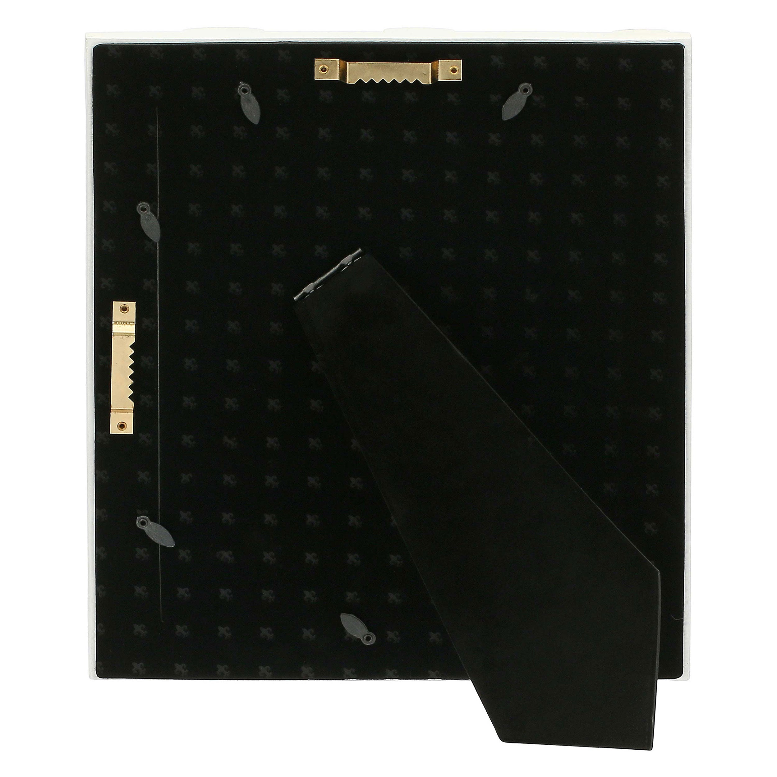 Portafoto B Pois Oro, Tiguardo - Poly Resina/ Velluto /Mdf/Vetro/ Metallo (Ferro), 20 x 25 cm