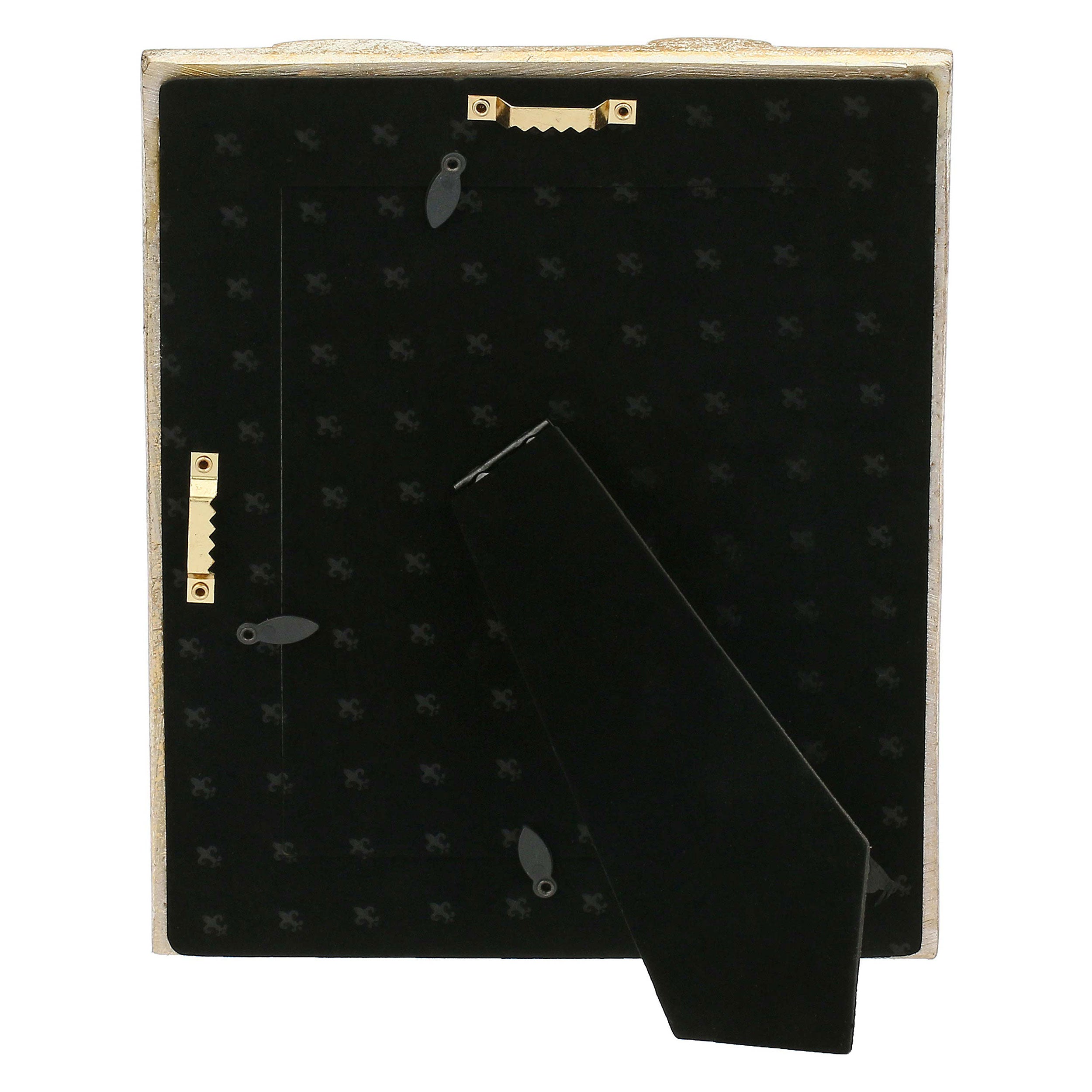 Portafoto Oro Pois, Tiguardo - Poly Resina/ Velluto /Mdf/Vetro/ Metallo (Ferro), 13 x 18 cm
