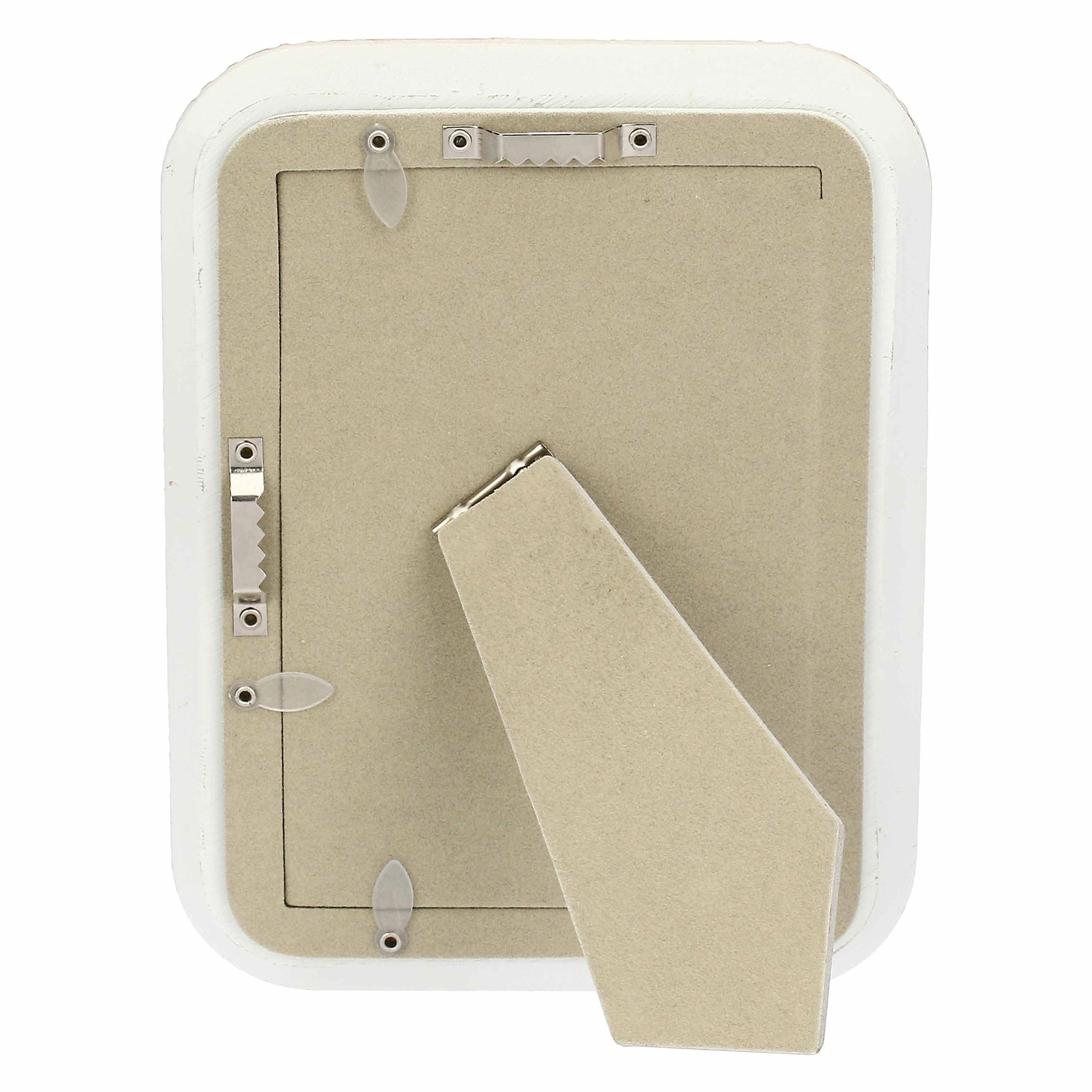 Linen Photo Frame, Tiguardo - Poly Resin/Velvet/MDF/Glass/Metal (Iron), 10 x 15 cm