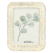 Portafoto Lino, Tiguardo - Poly Resina/ Velluto /Mdf/Vetro/ Metallo (Ferro), 13 x 18 cm