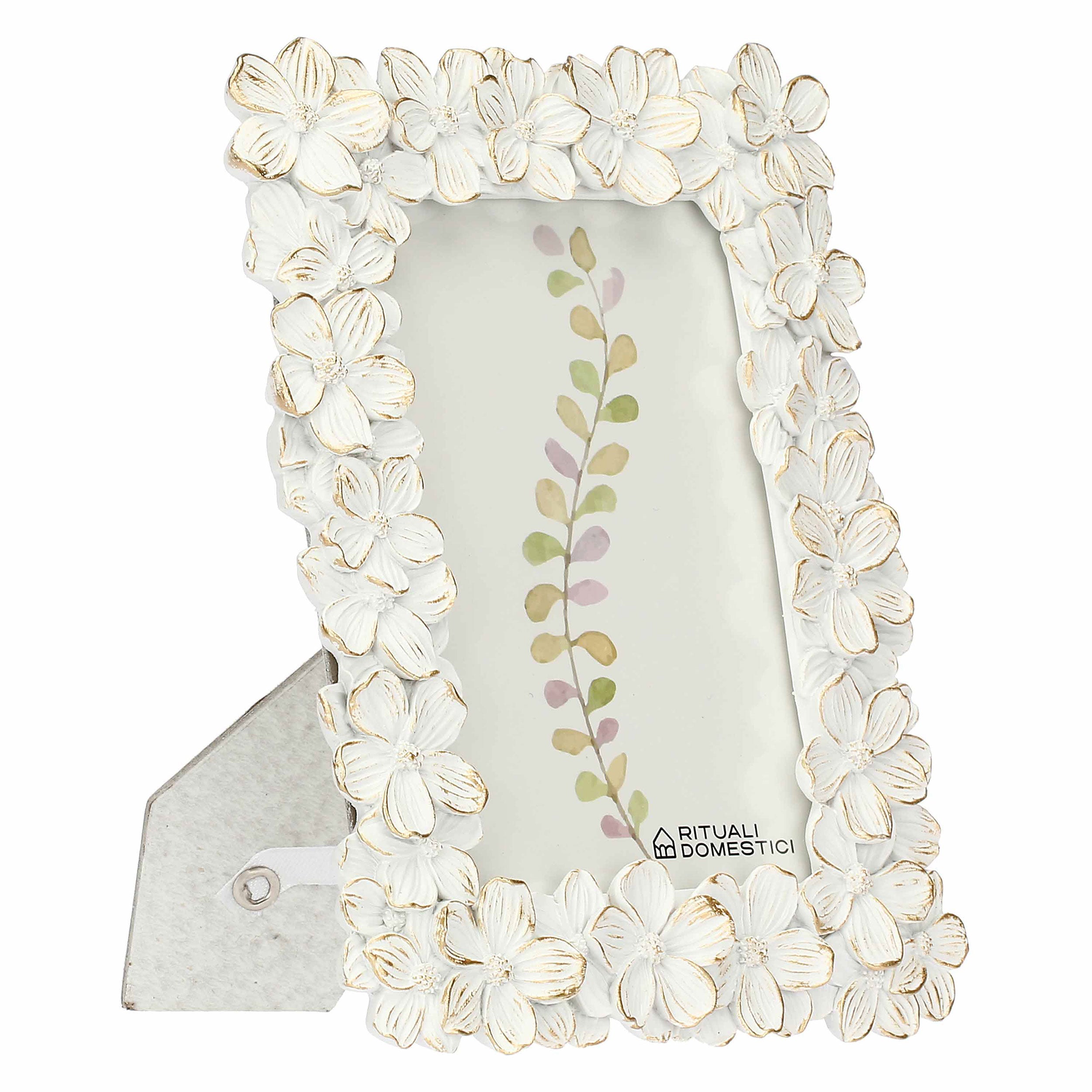 Portafoto Primula, Tiguardo - Poly Resina/ Velluto /Mdf/Vetro/ Metallo (Ferro), 10 x 15 cm
