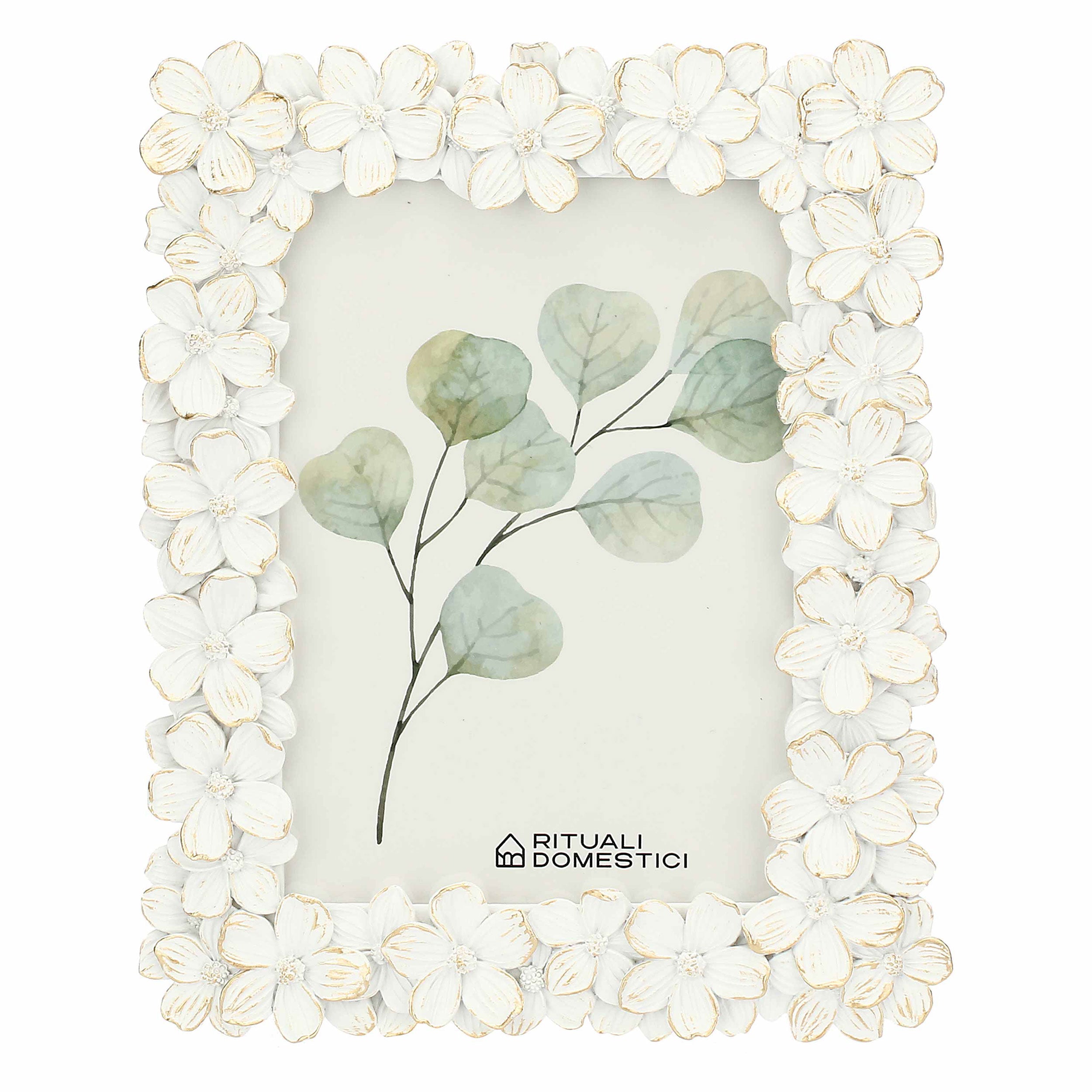 Portafoto Primula, Tiguardo - Poly Resina/ Velluto /Mdf/Vetro/ Metallo (Ferro), 13 x 18 cm