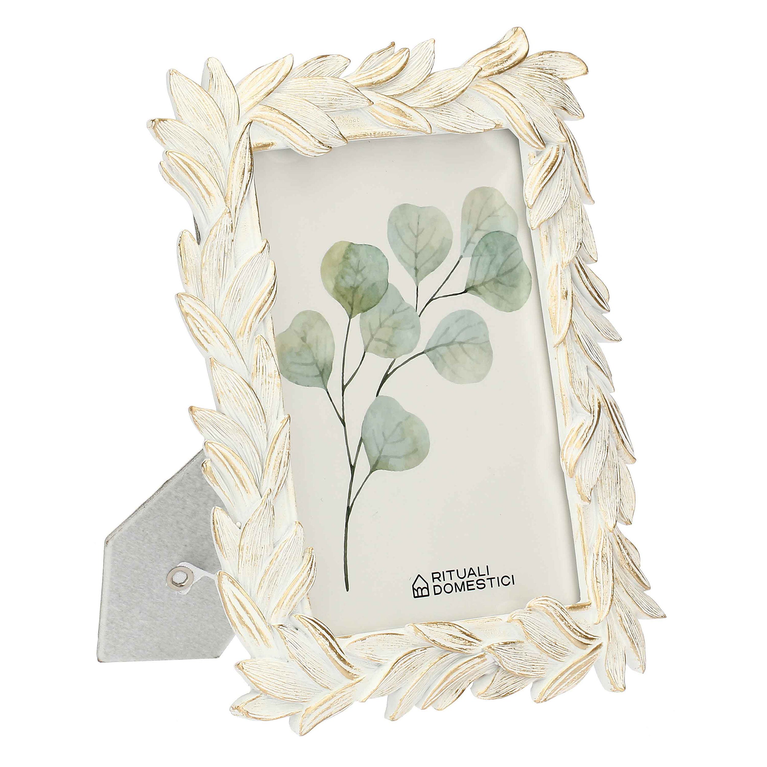 Portafoto Alloro, Tiguardo - Poly Resina/ Velluto /Mdf/Vetro/ Metallo (Ferro), 13 x 18 cm