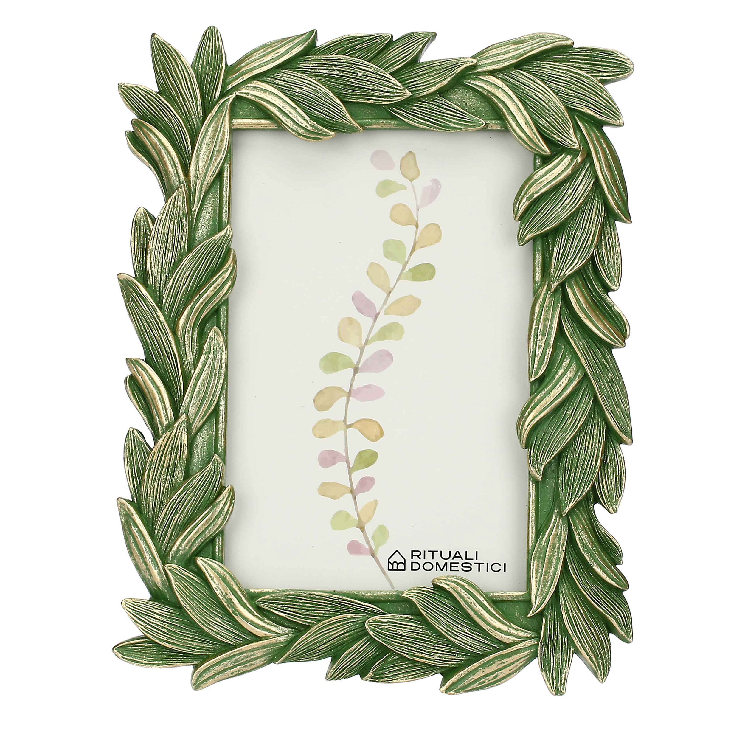 Portafoto Alloro, Tiguardo - Poly Resina/ Velluto /Mdf/Vetro/ Metallo (Ferro), 10 x 15 cm