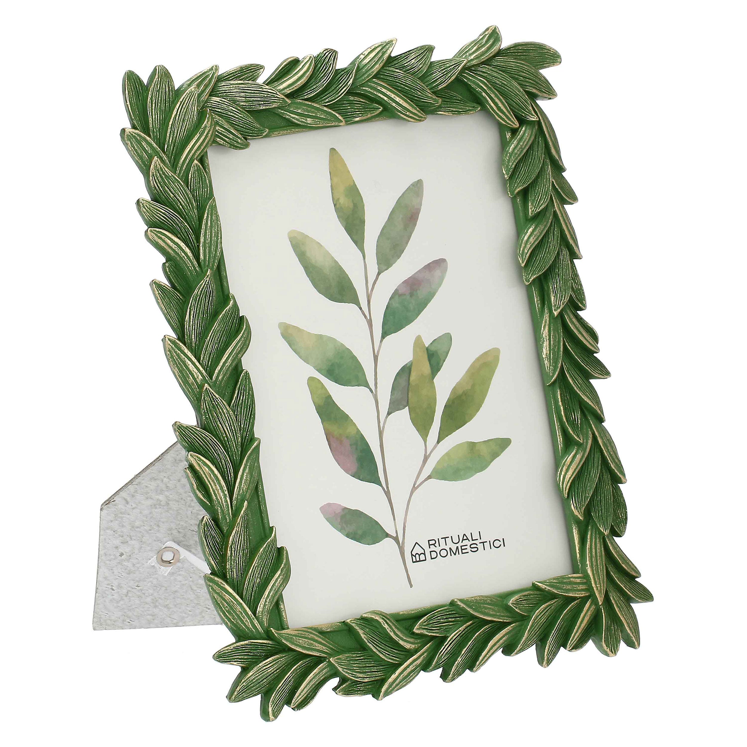 Portafoto Alloro, Tiguardo - Poly Resina/ Velluto /Mdf/Vetro/ Metallo (Ferro), 15 x 20 cm