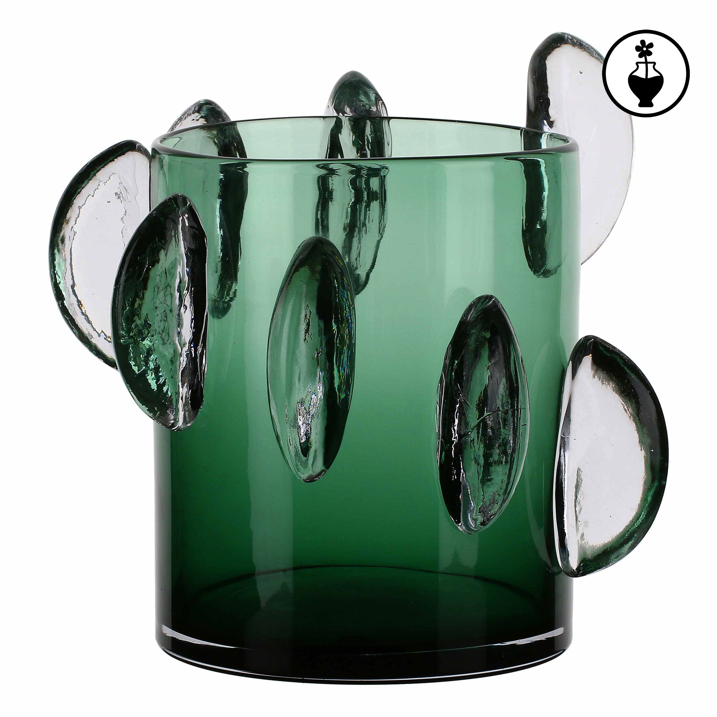 Vaso Basso, Ghiaccioli - Vetro, 24,50x24,50x24 cm