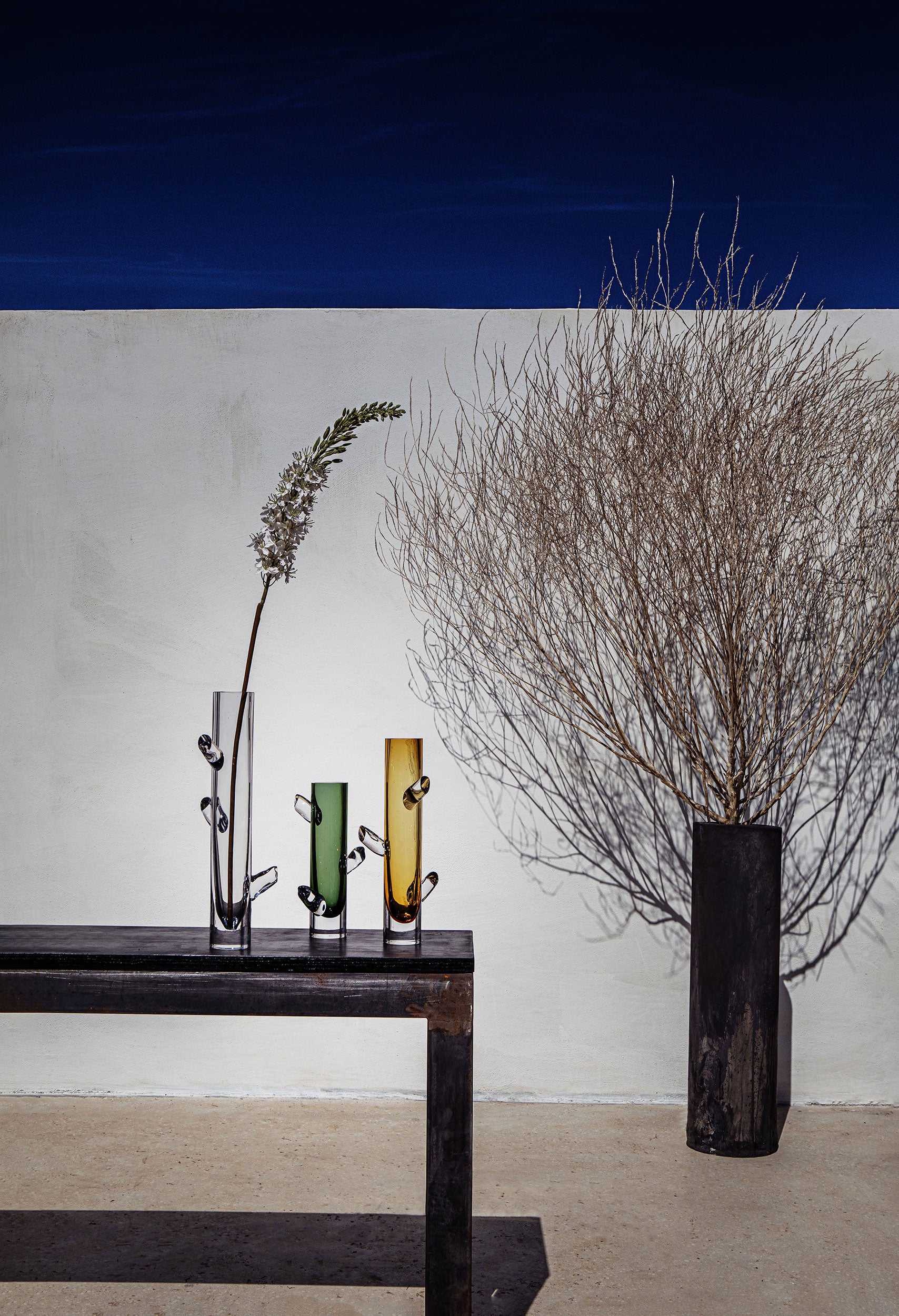 Vaso Basso, Ghiaccioli - Vetro, 24,50x24,50x24 cm