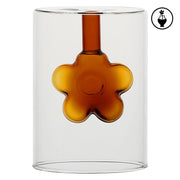 Vaso Monofiore Ovale S, Infiore - Vetro, 11x8x15,5 cm