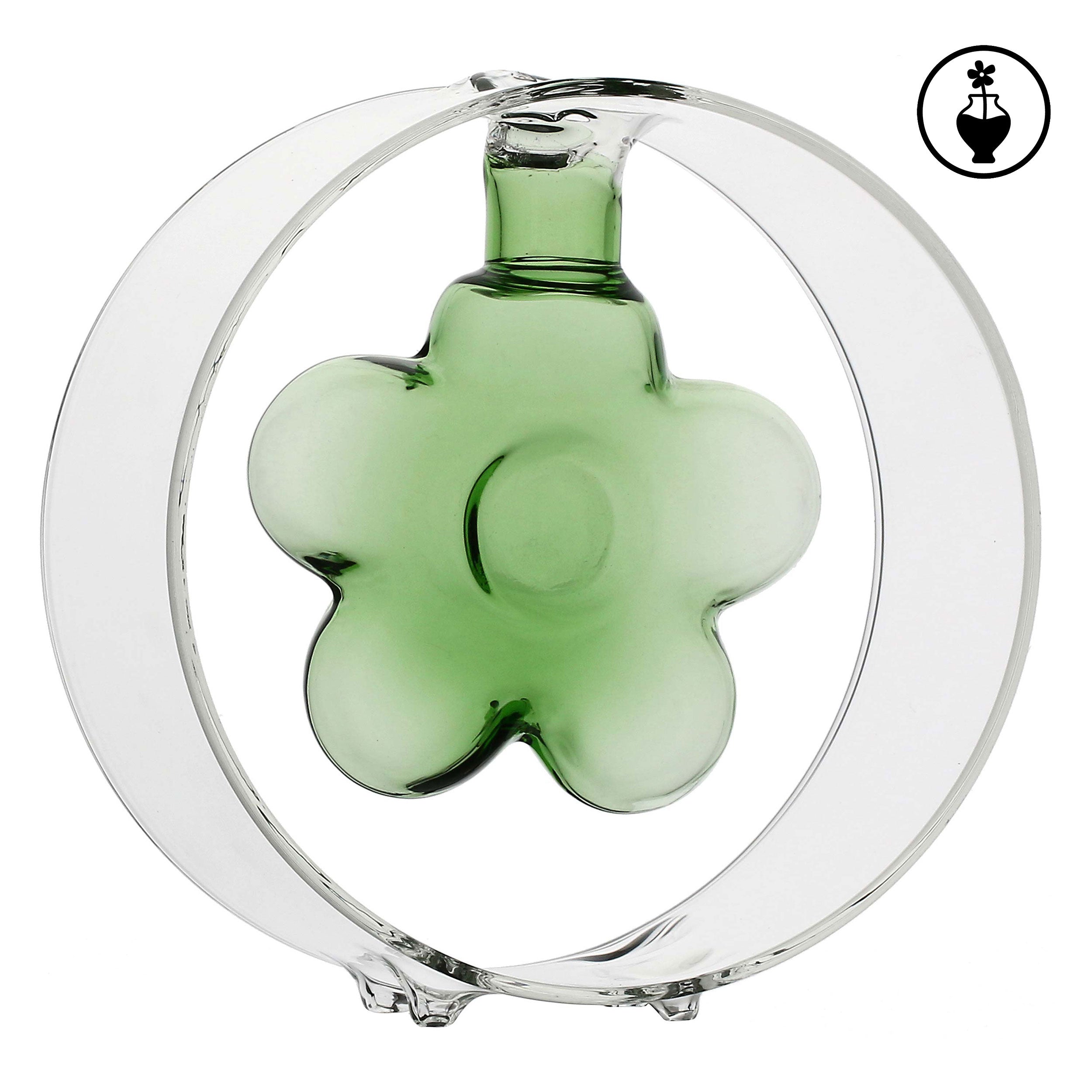 Vaso Monofiore Tondo S, Infiore - Vetro, 12x12x12,5 cm