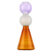 Vaso Monofiore Top Lilla, Alchimia - Vetro Borosilicato, 9,7x9,7x25,2 cm