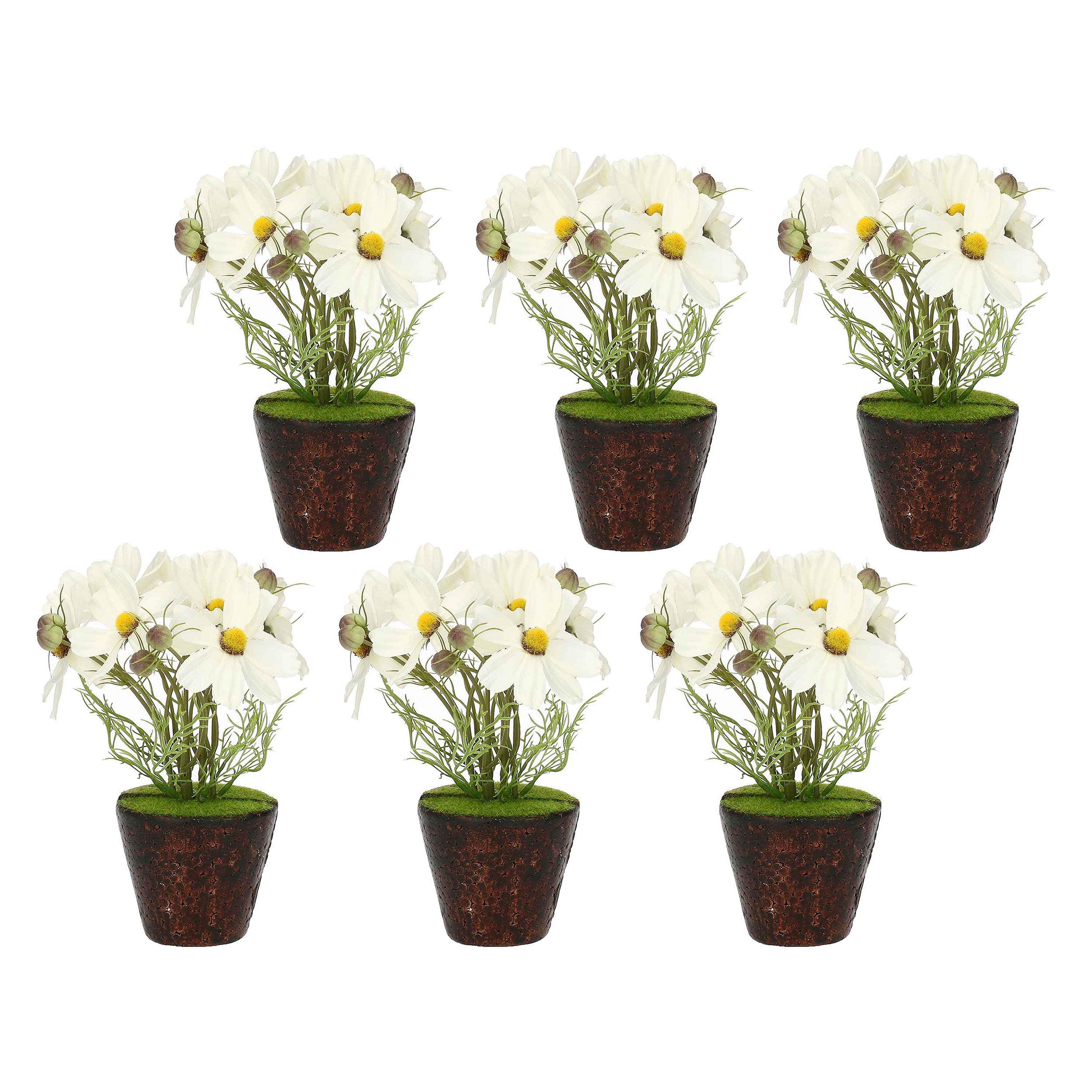 Set da 6, Cosmos zolla, Ilmazzolino - Stoffa, Ferro, PVC, 20x10x10 cm