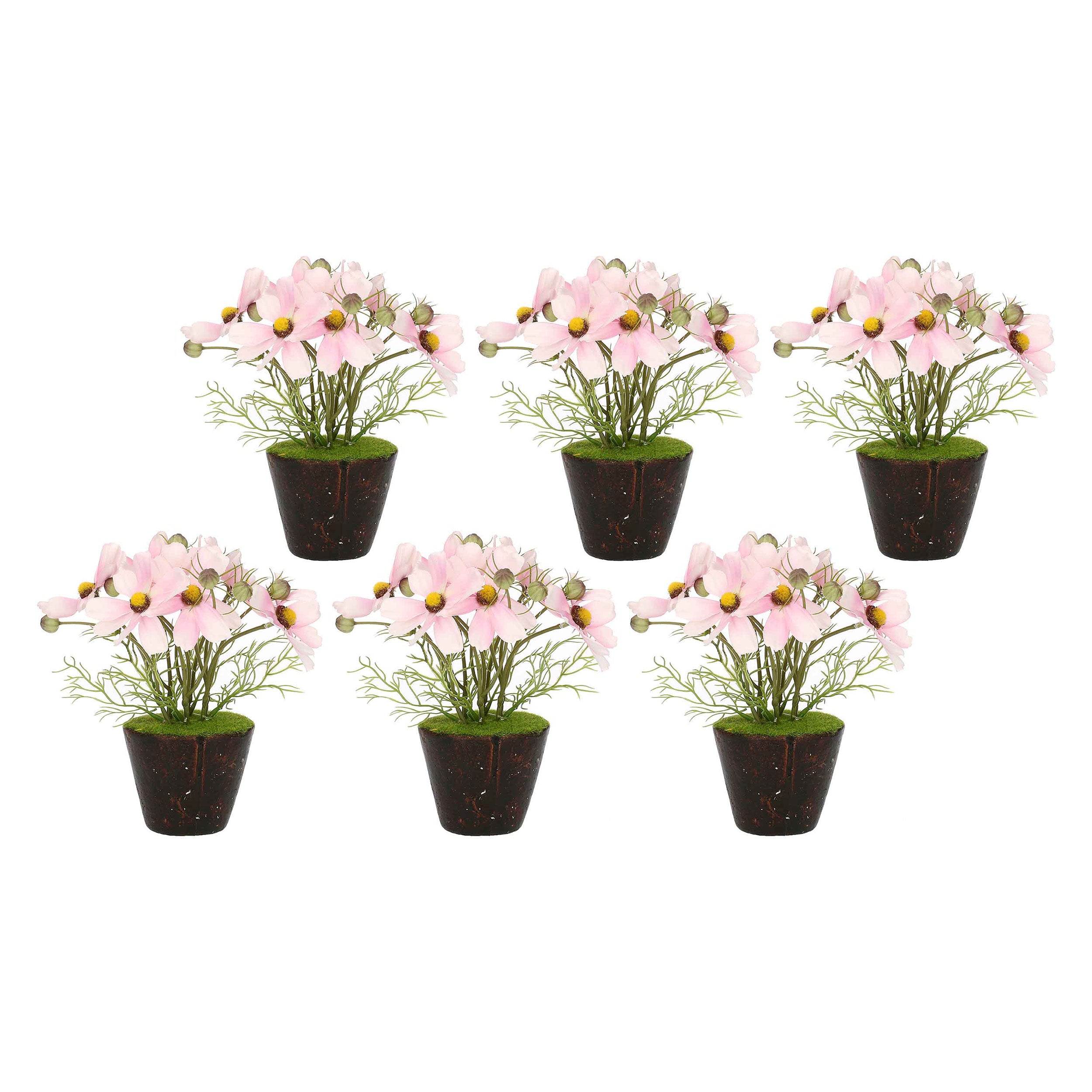 Set da 6, Cosmos zolla, Ilmazzolino - Stoffa, Ferro, PVC, 20x10x10 cm