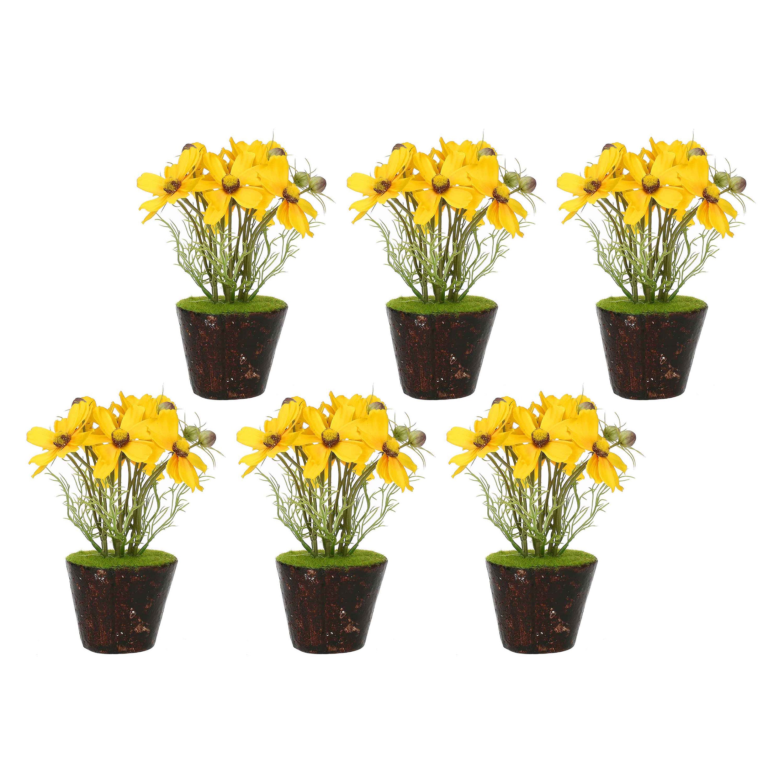 Set da 6, Cosmos zolla, Ilmazzolino - Stoffa, Ferro, PVC, 20x10x10 cm