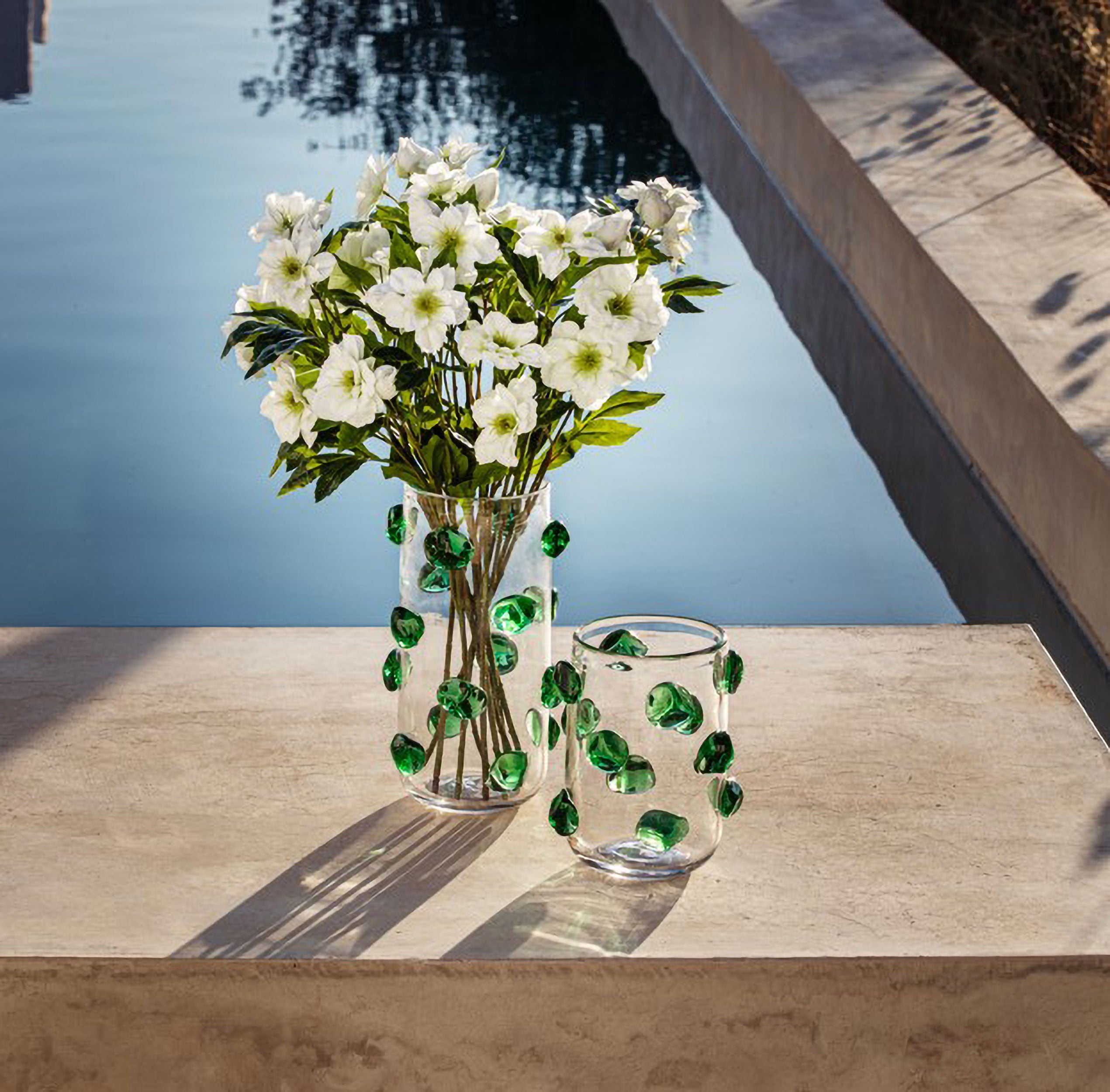 Set da 12, Helleboro, Fiorile - Stoffa, Ferro, PVC, 22x10x60 cm