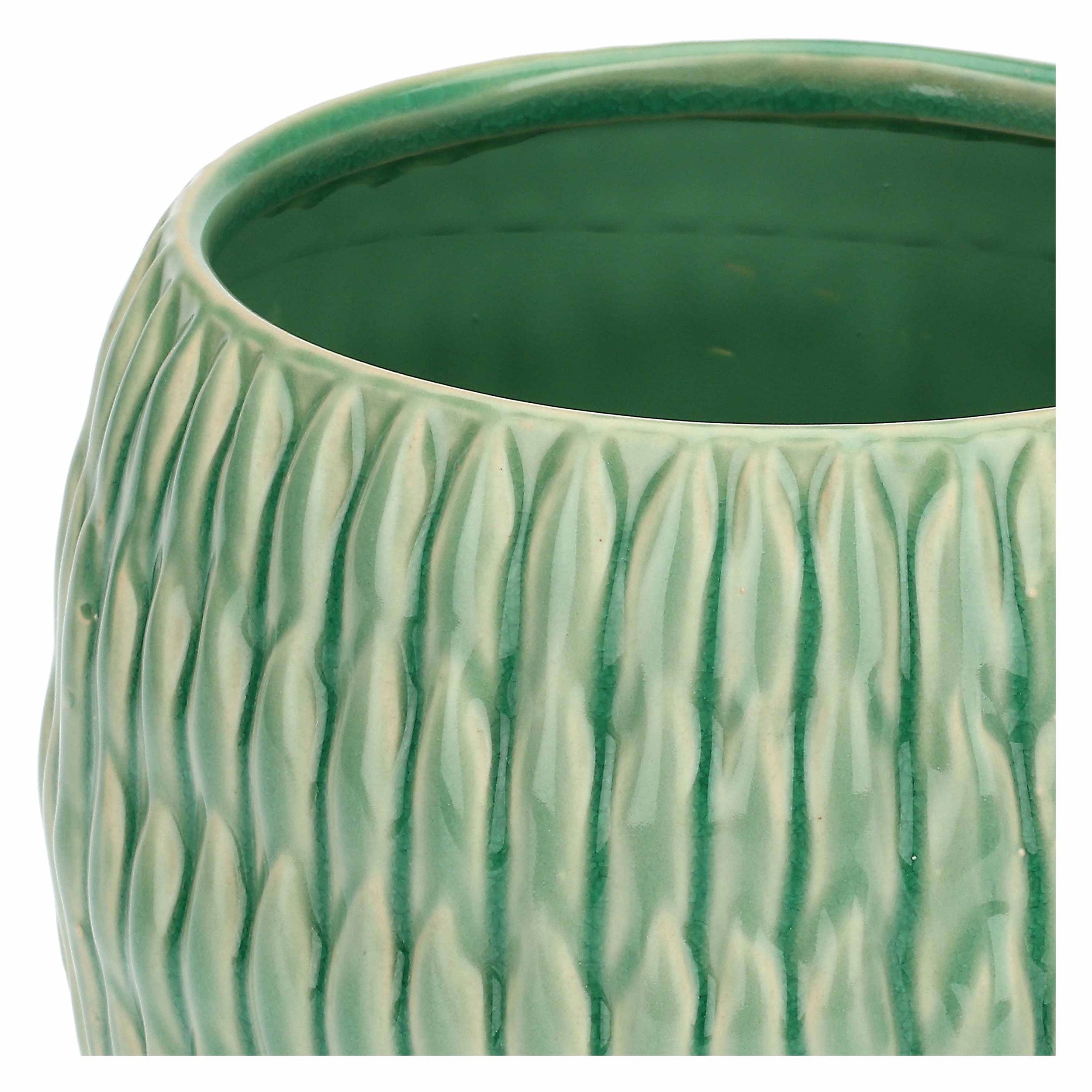 Cachepot M, Agavina - Gres, 20x20x15 cm