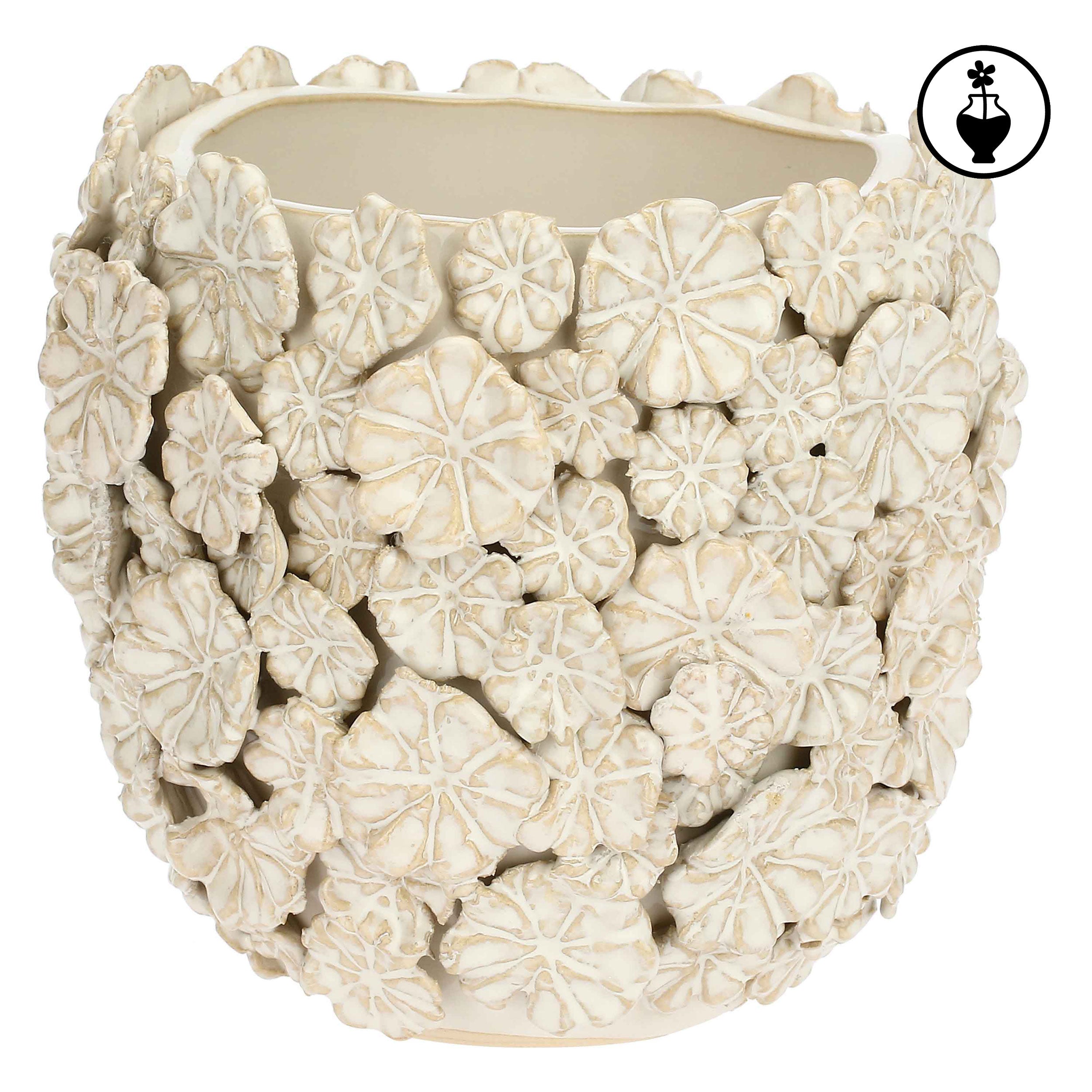 Cachepot S, Fiorinfiorello - Gres, 18x15x15 cm