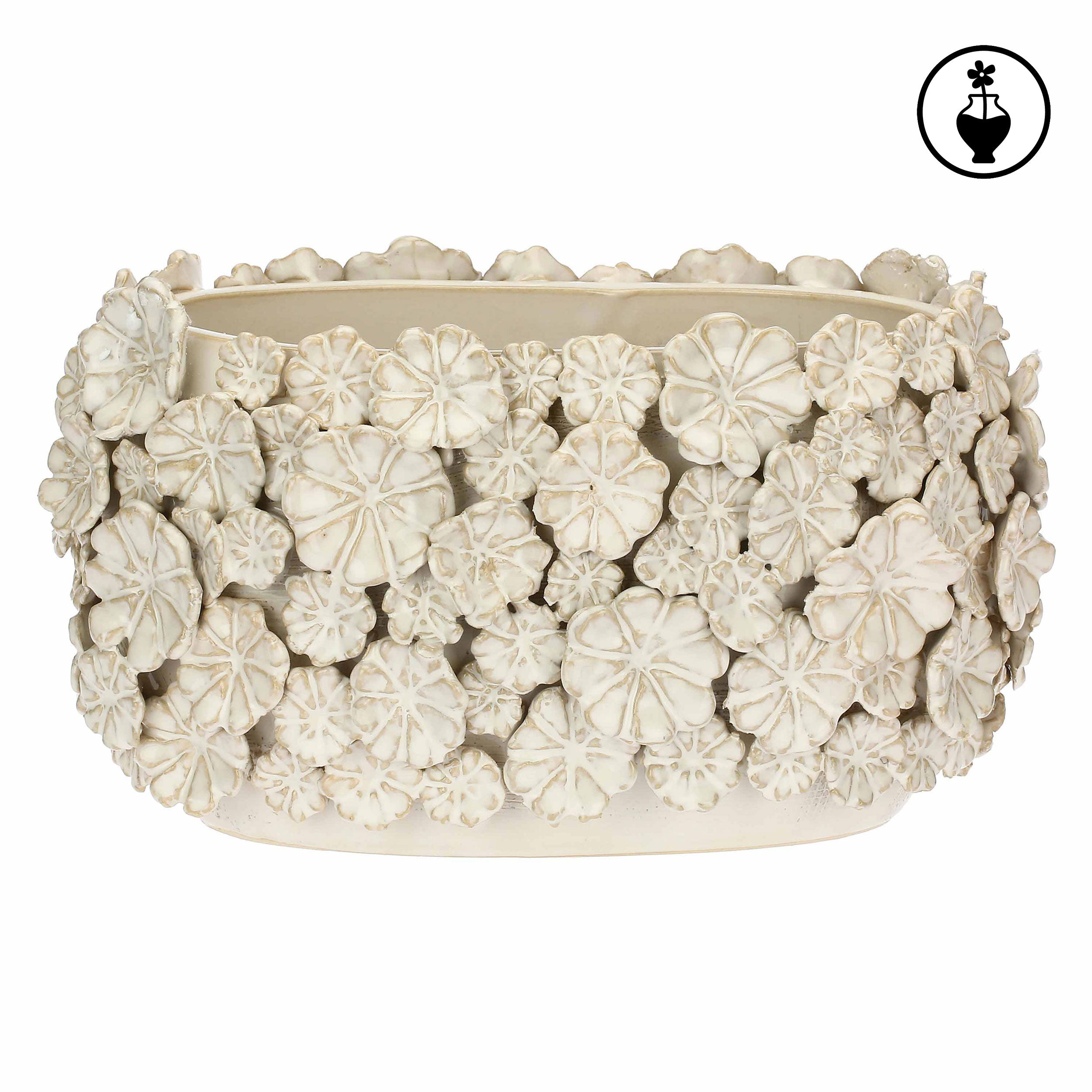 Cachepot M, Fiorinfiorello - Gres, 23x17x14 cm