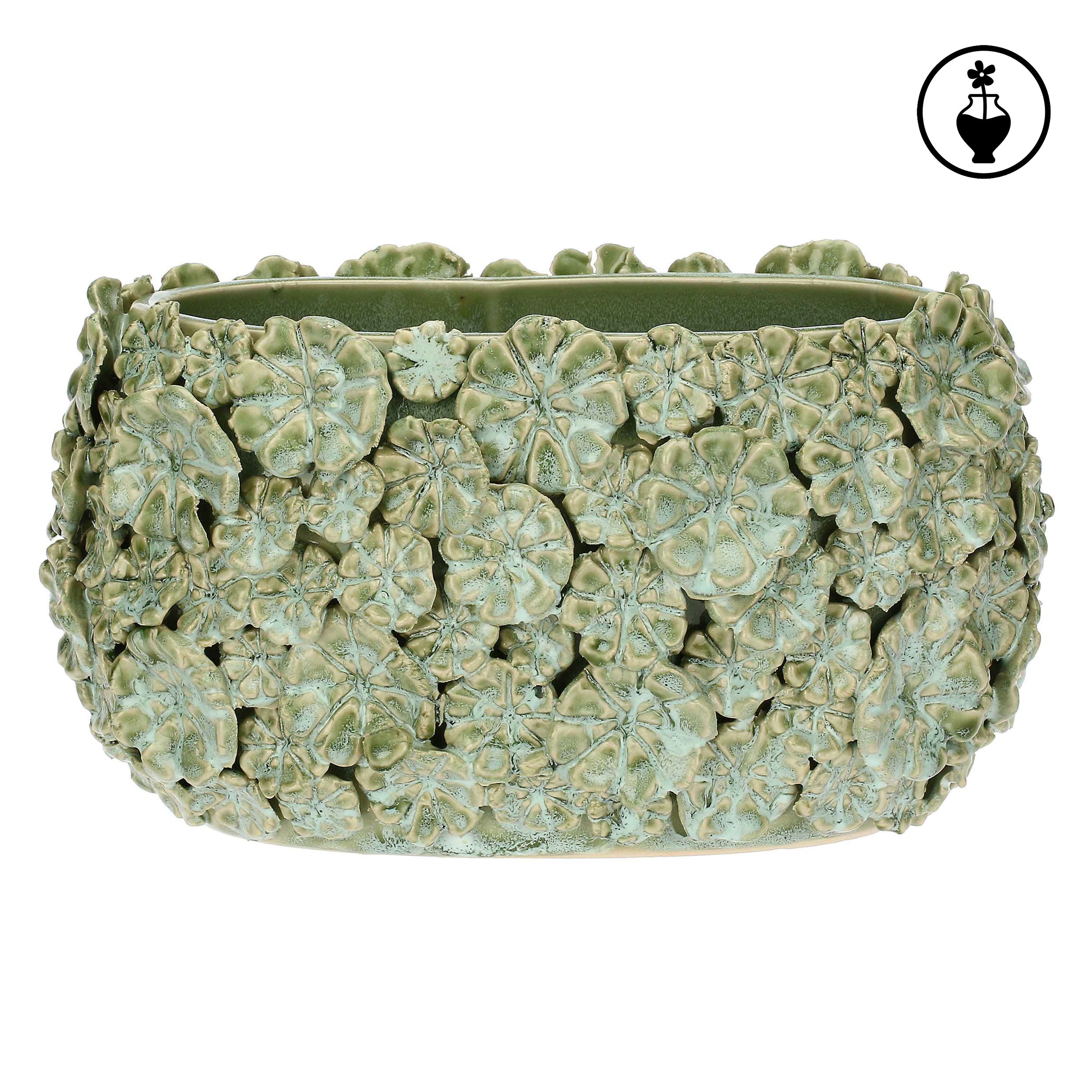 Cachepot M, Fiorinfiorello - Gres, 23x17x14 cm